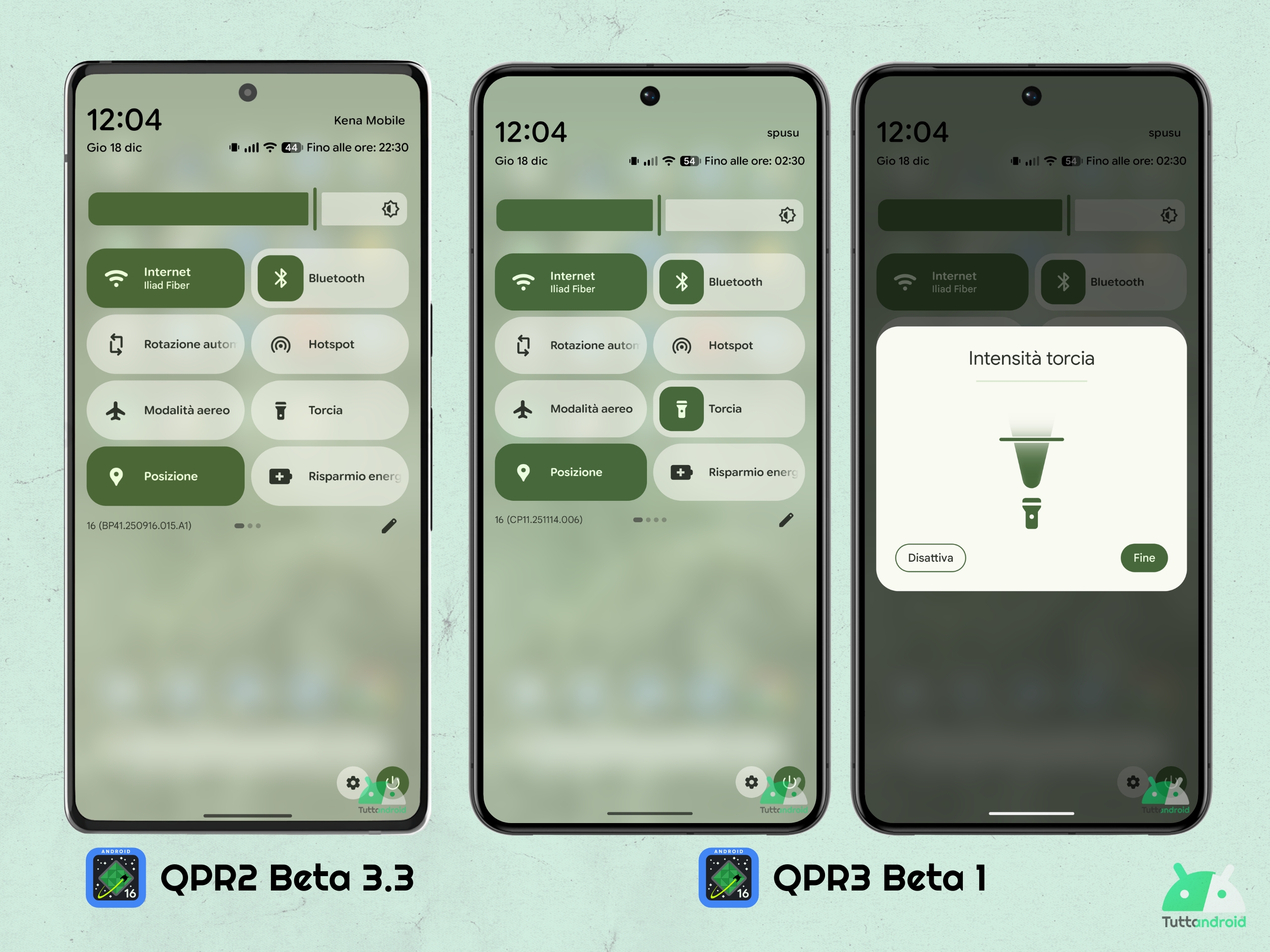Android 16 QPR3 - Beta 1 - Regolazione intensità torcia