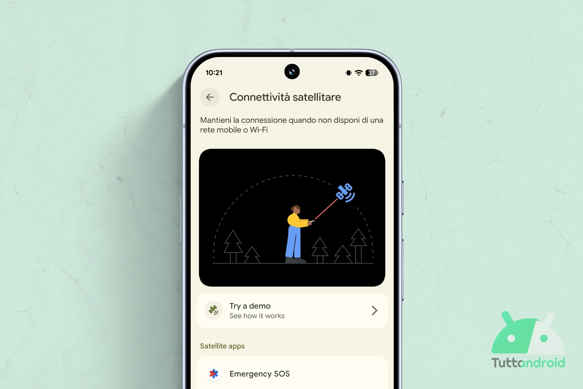 Android Canary 2512 - Hub connettività satellitare visual hero