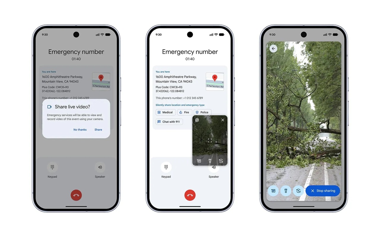 Android Emergency Live Video demo