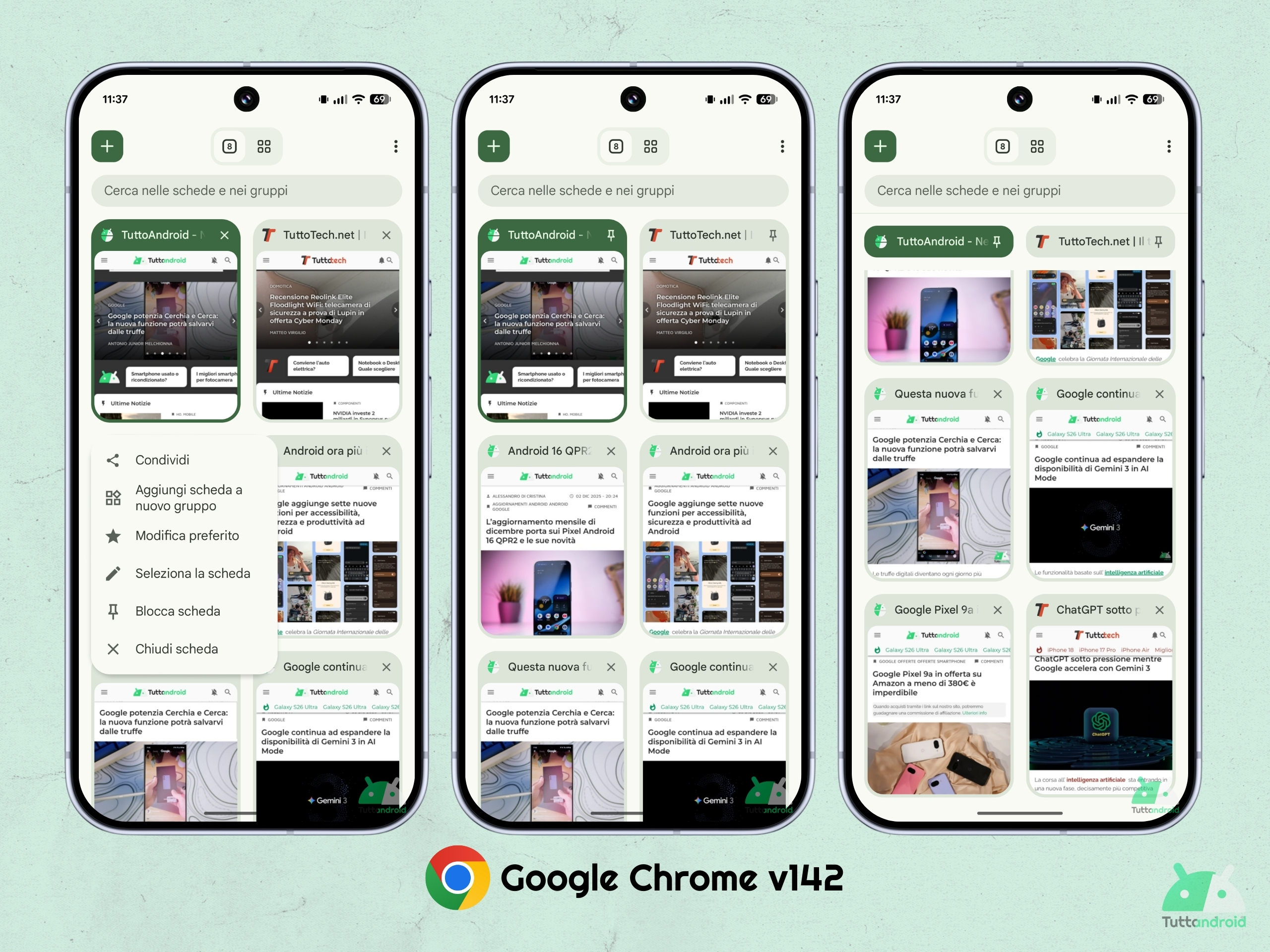 Google Chrome v142 - Blocca scheda