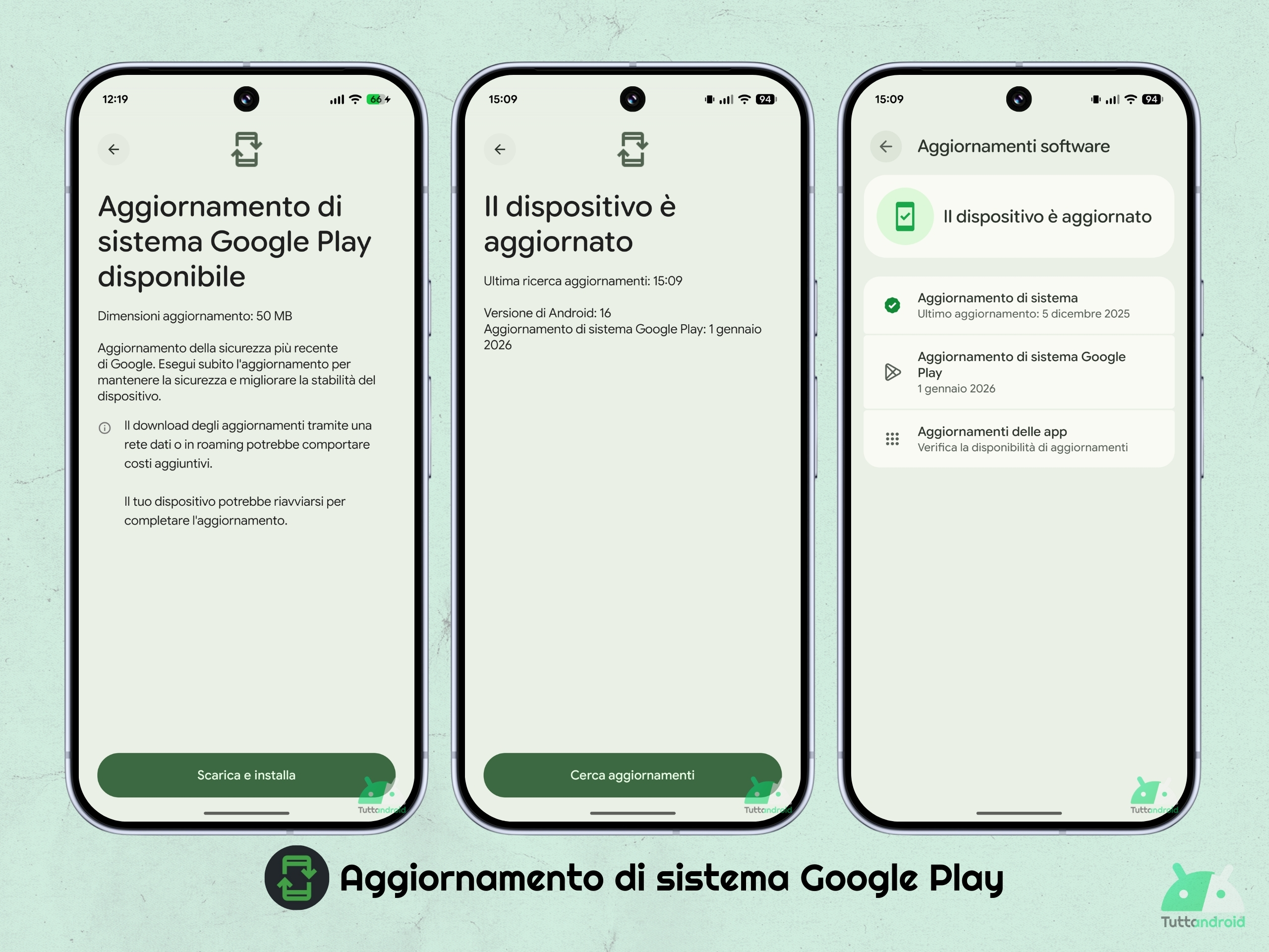 Google Pixel 10 Pro XL - Aggiornamento di sistema Google Play 1 gennaio 2026