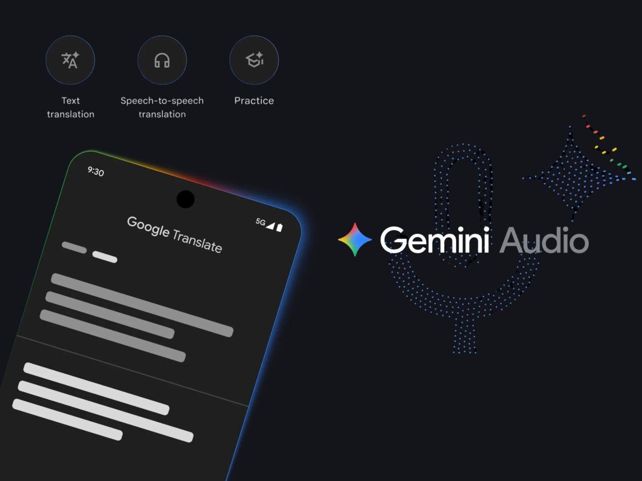 Le funzionalità di Gemini potenziano Google Traduttore; migliorano i modelli Gemini Audio
