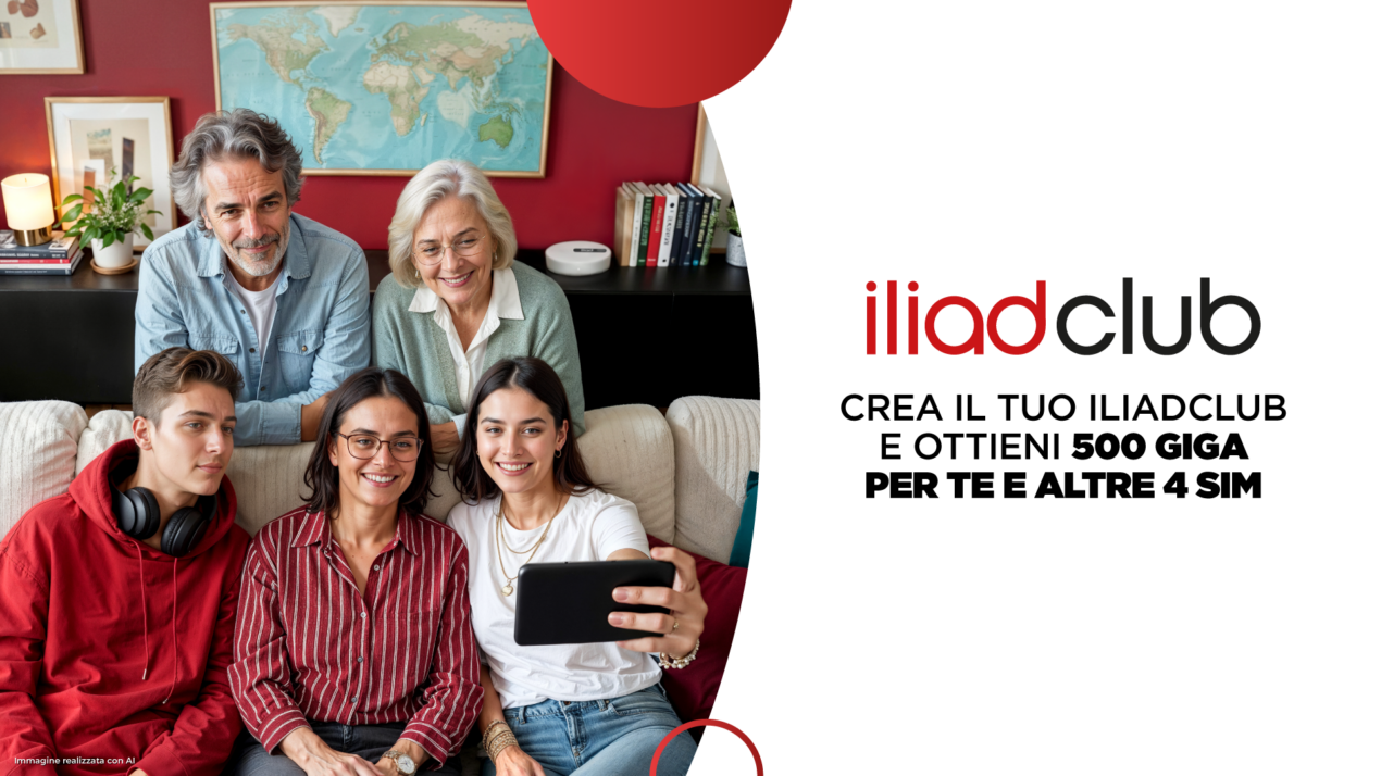 Nasce Iliadclub, l'iniziativa che premia la fiducia e moltiplica i giga degli utenti