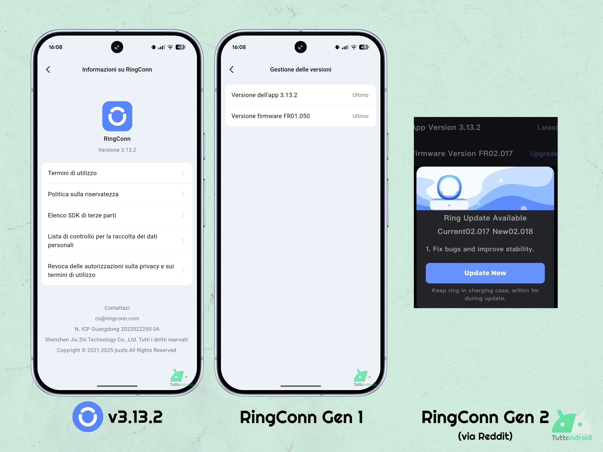 RingConn Smart Ring v3.13.2 - Nuovo firmware Gen 2