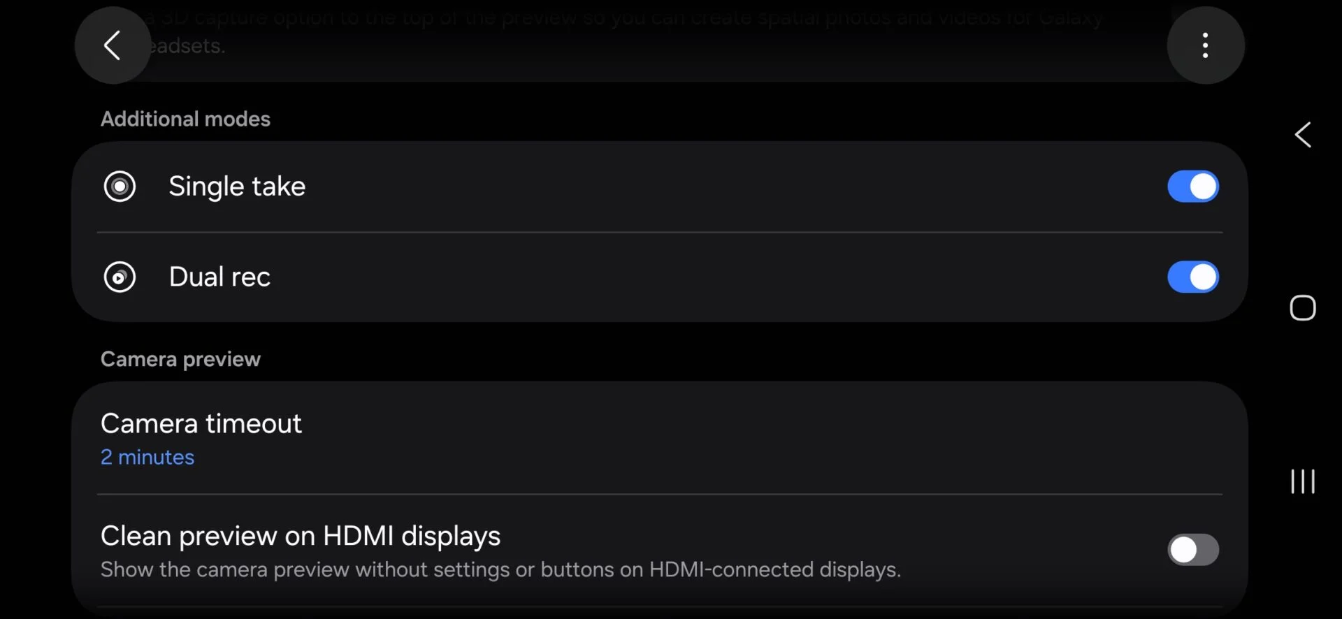 Samsung One UI 8.5 Modalità Dual Rec