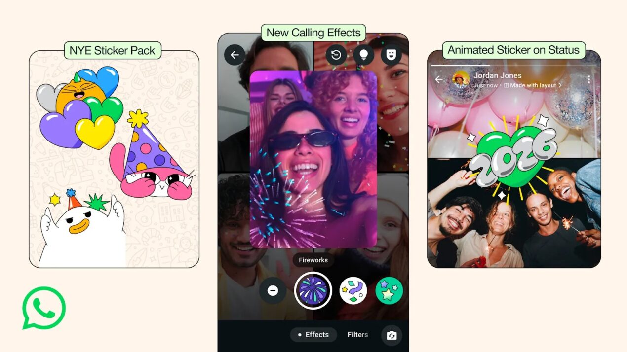 WhatsApp annuncia qualche tocco festivo per accogliere il nuovo anno