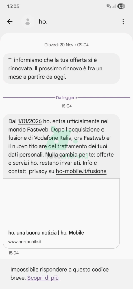 Anche ho. Mobile diventa di Fastweb: ecco cosa cambia per i clienti da ...