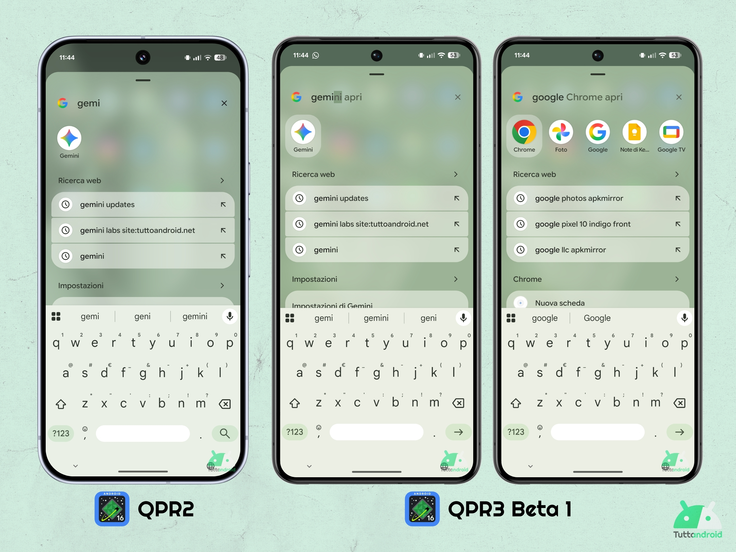 Android 16 QPR3 Beta 1 - Pixel Launcher - Scorciatoia apertura app