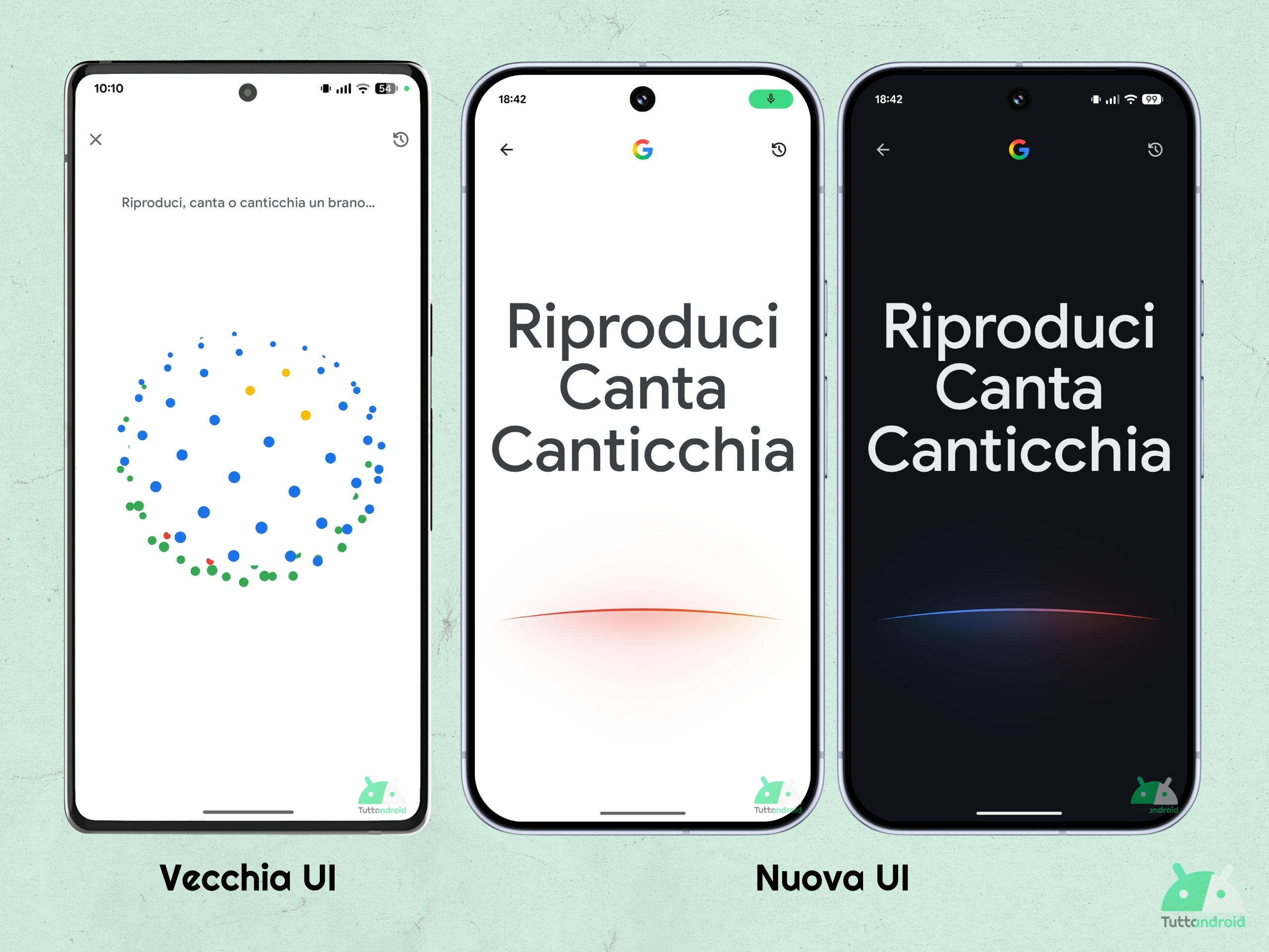 App Google v17.1 - nuova UI ricerca brano musicale - gennaio 2026