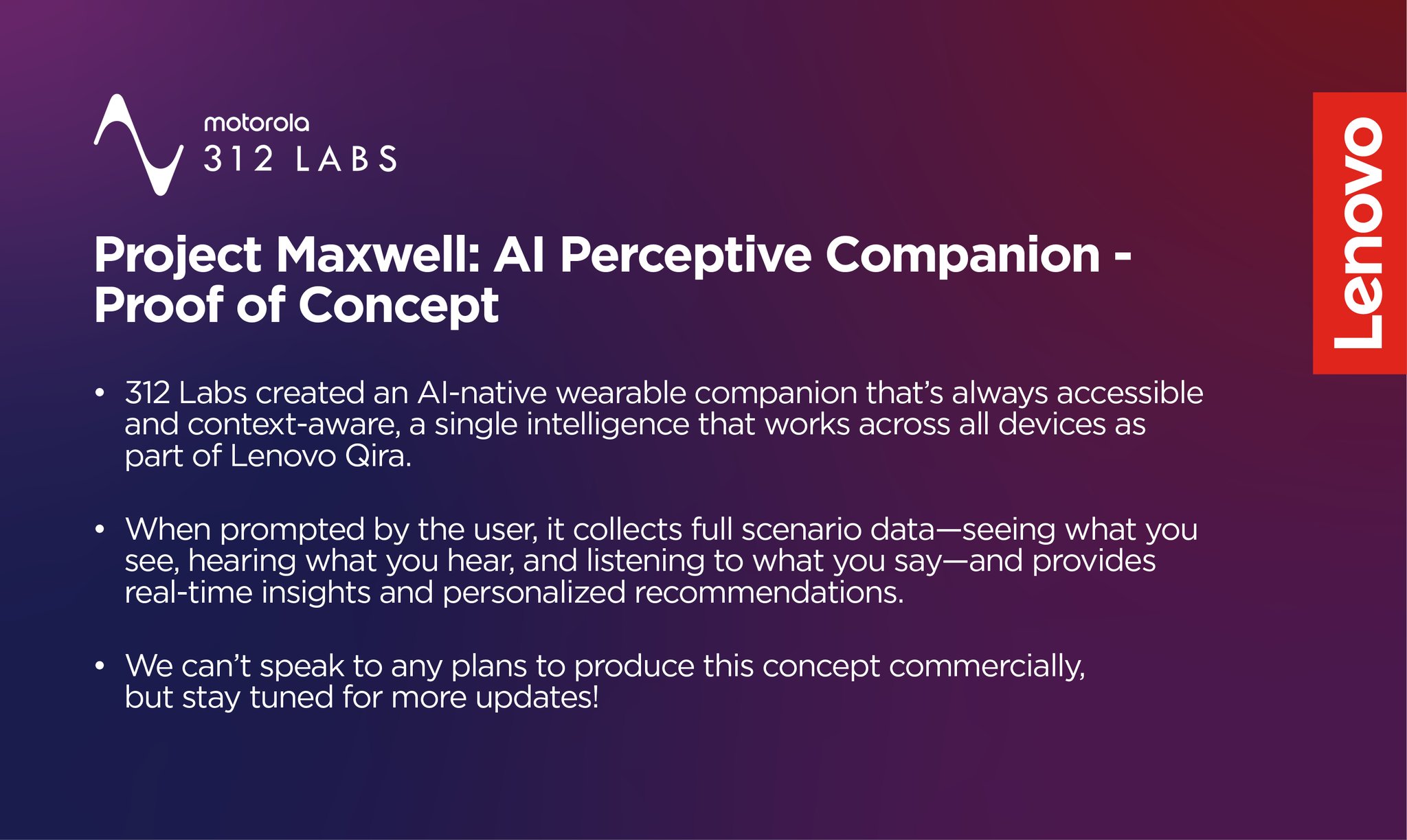 motorola 312 labs project maxwell