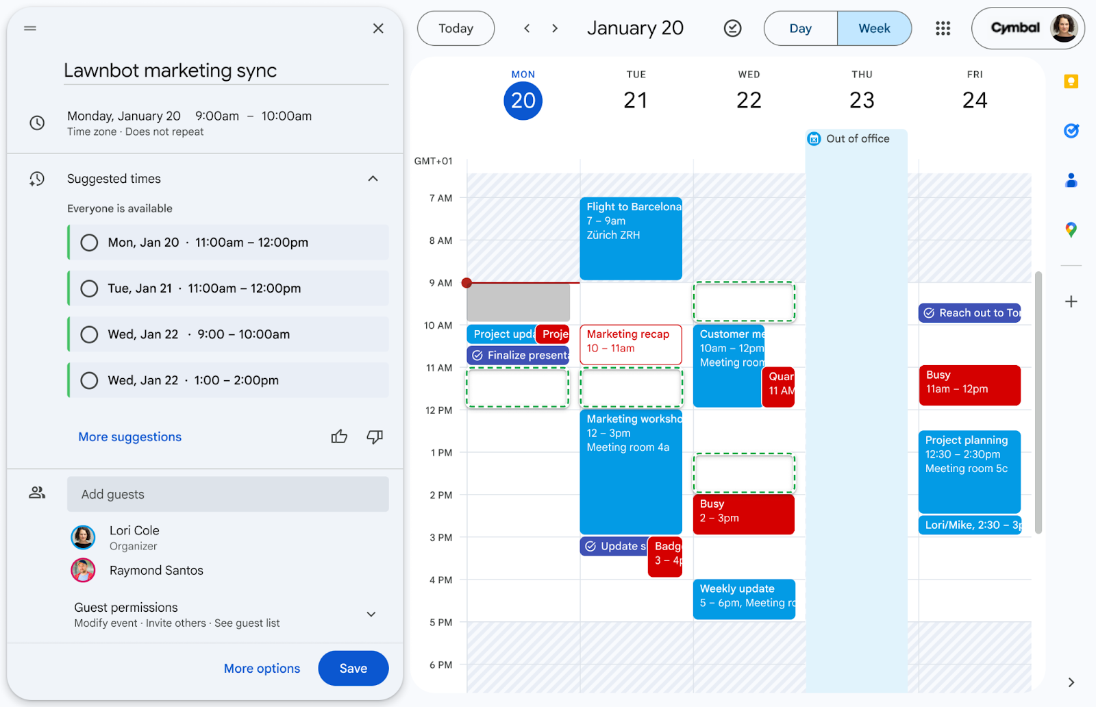 Gemini Google Calendar