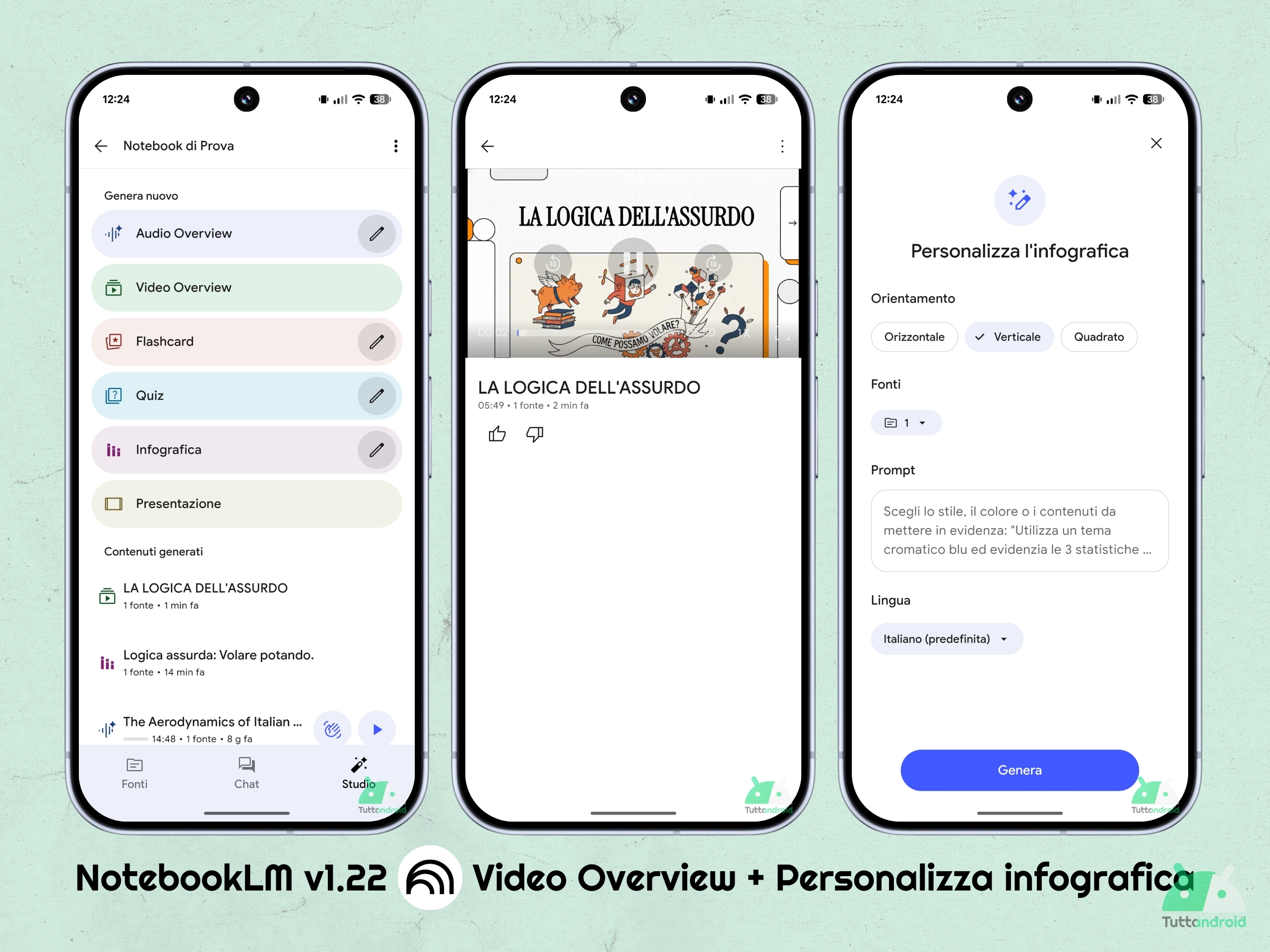Gemini NotebookLM v1.22 - Novità