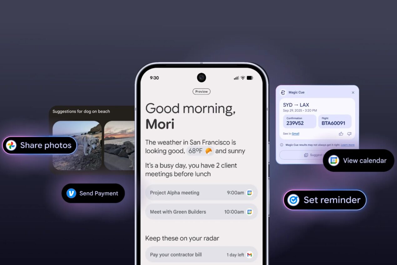 Ecco come funzionerà Magic Cue dei Pixel 10 con le app di terze parti