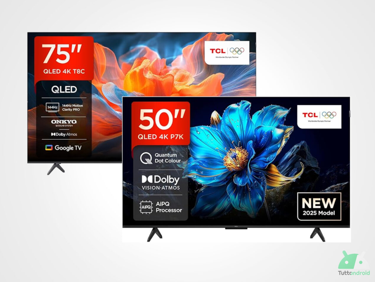 Nuova Smart TV? Questi due modelli Google TV TCL da 50 e 75
