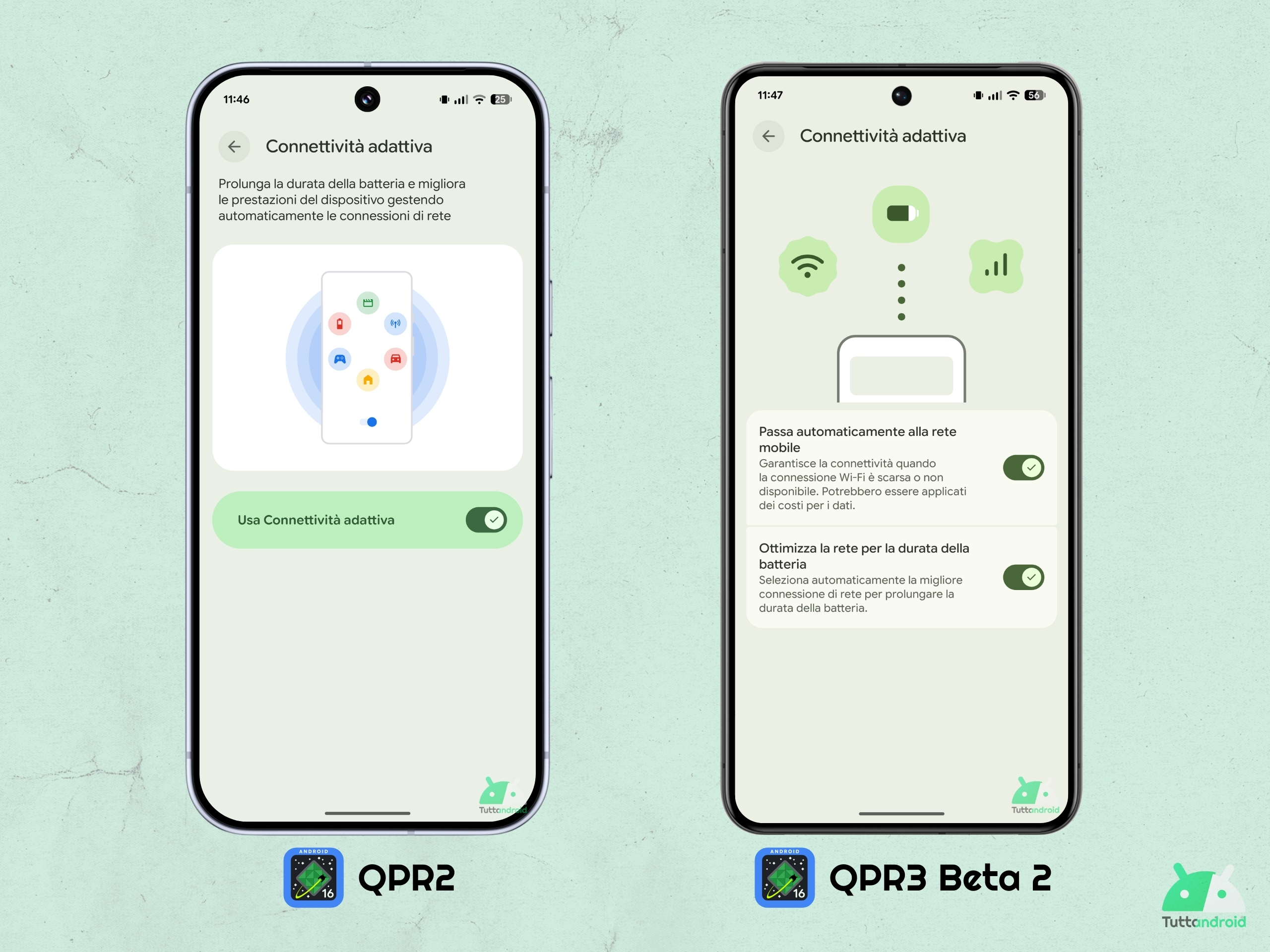 Android 16 QPR3 - Beta 2 - Connettività adattiva