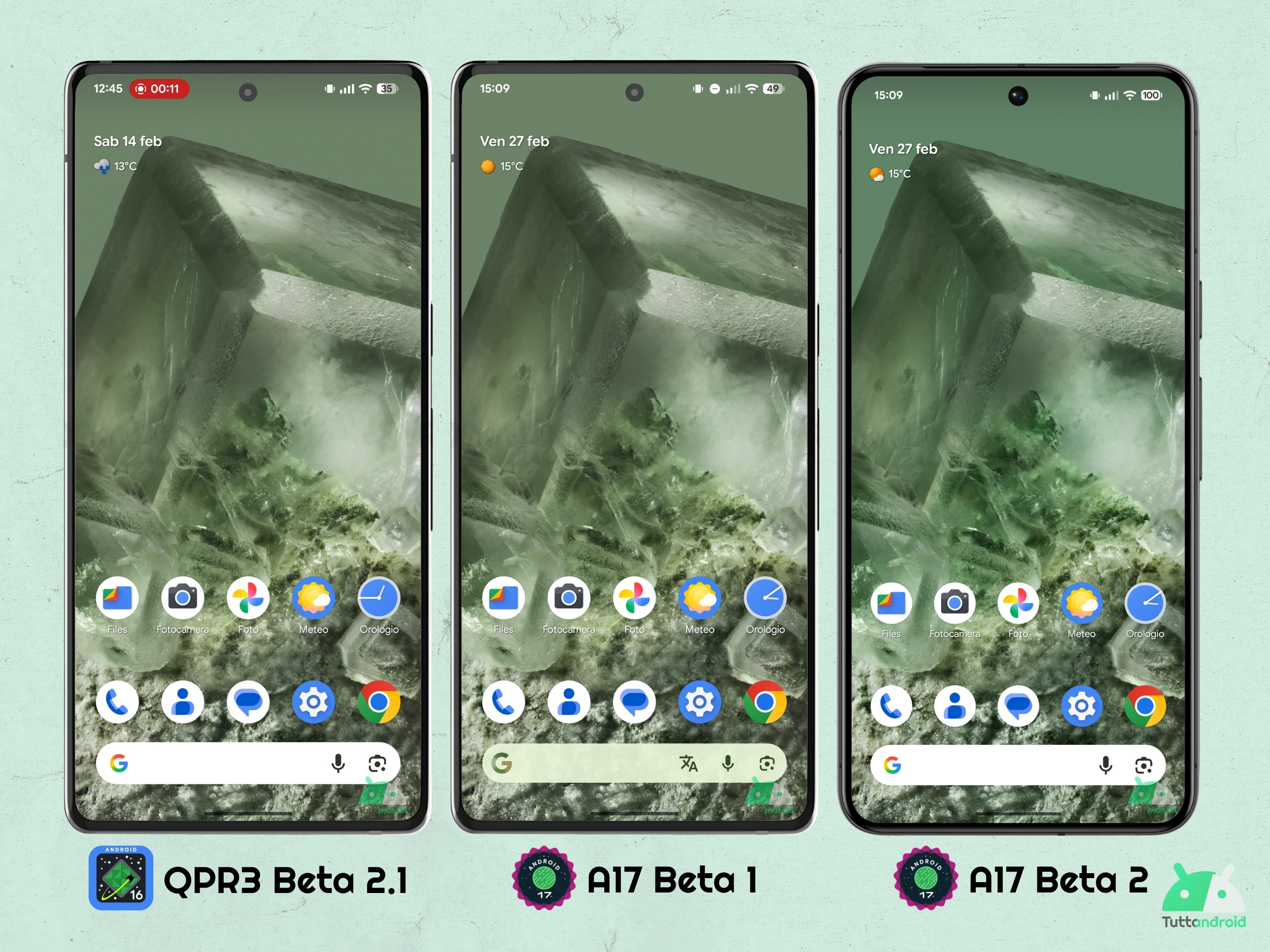 Android 17 - Beta 2 - Pixel Launcher - Barra di ricerca