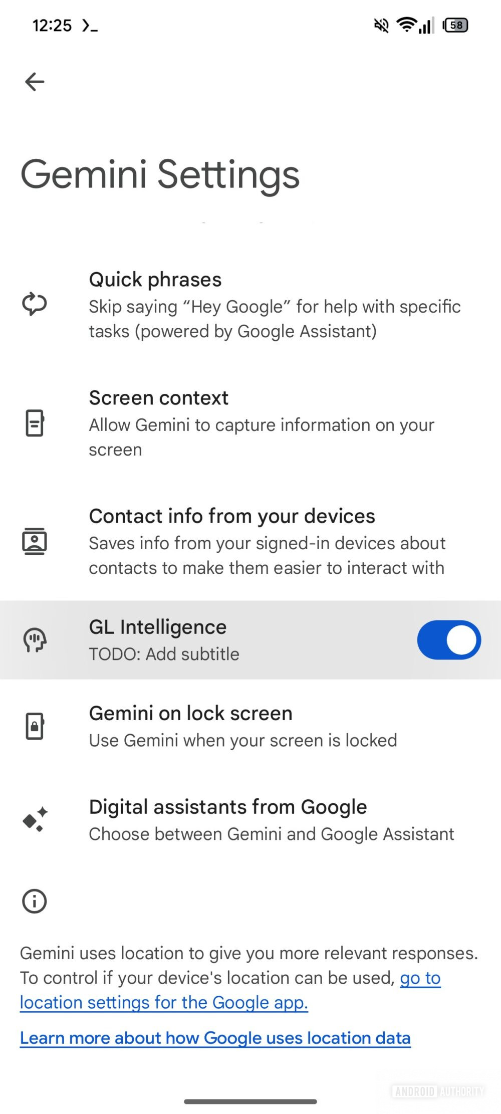 App Google v17.5.41 beta - Gemini Live - GL Intelligence AA