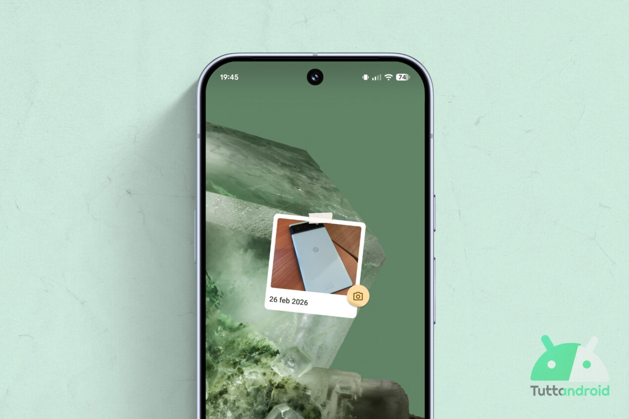 Android ha un widget fotocamera così 