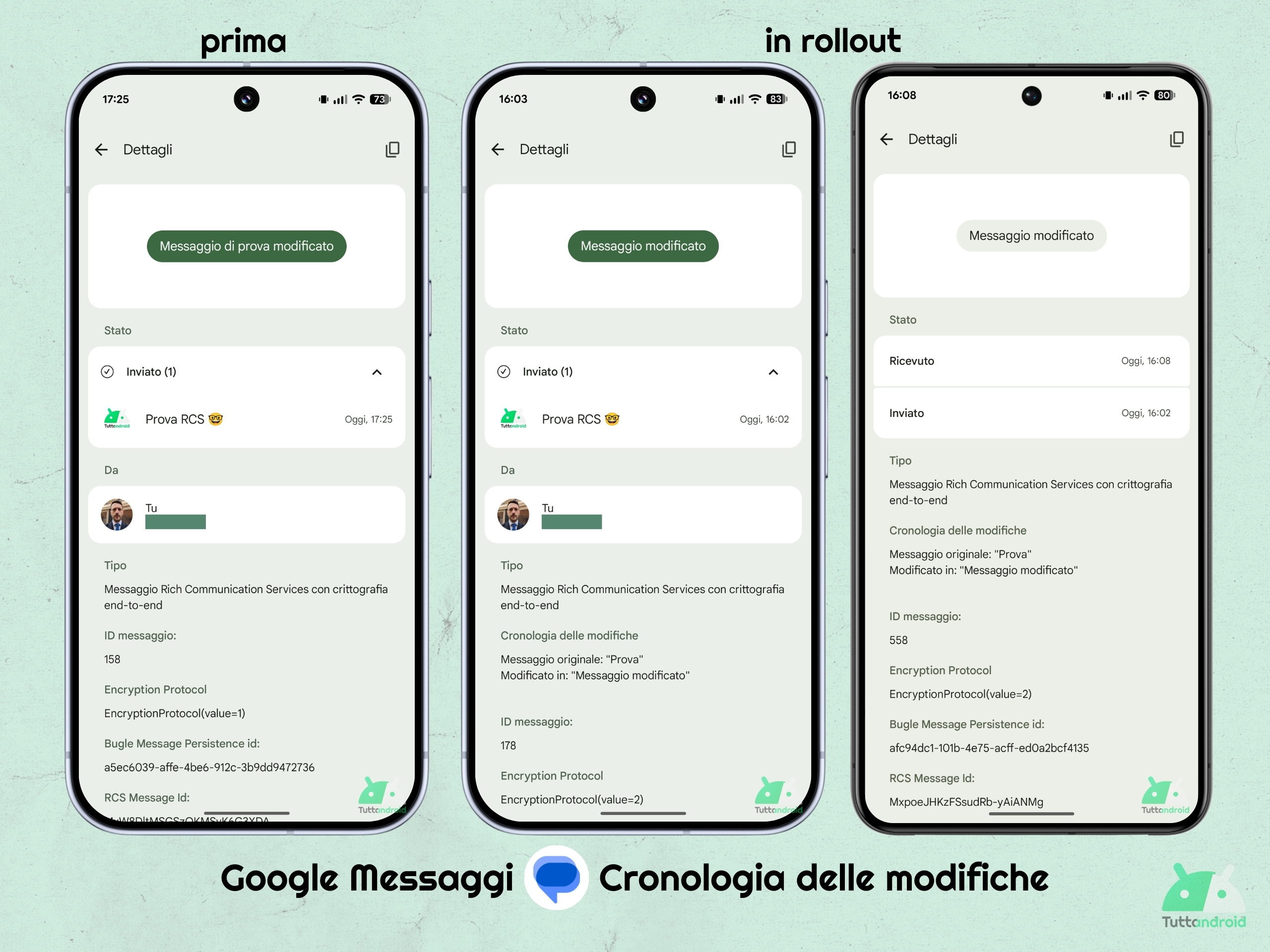 Google Messaggi v20260220 beta - Cronologia delle modifiche