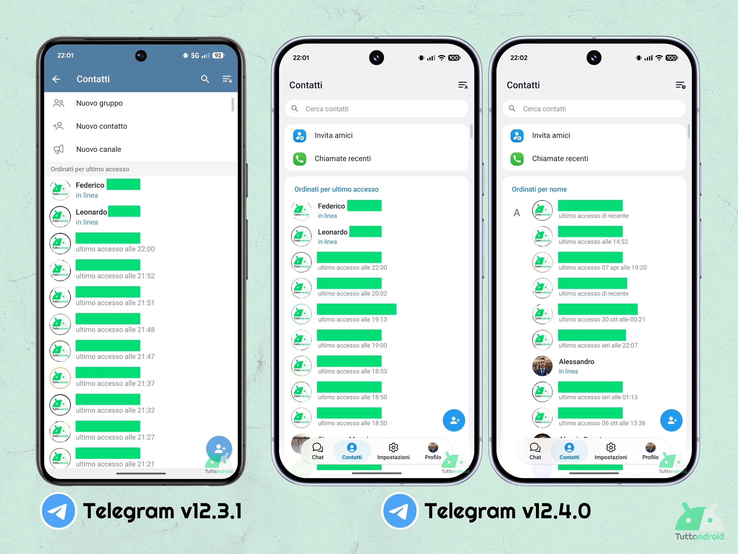 Telegram per Android cambia pelle con un'interfaccia utente tutta nuova