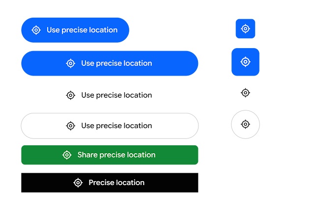 Android 17 - Beta 3 - Google - Opzioni pulsante localizzazione precisa di sistema