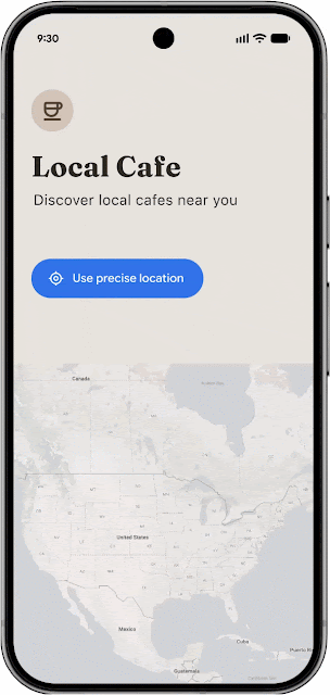 Android 17 - Beta 3 - Google - Pulsante localizzazione precisa di sistema