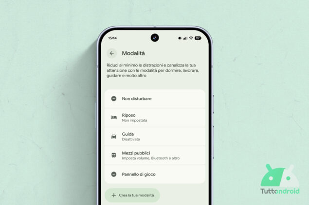 Android modalità mezzi pubblici 2026 visual hero
