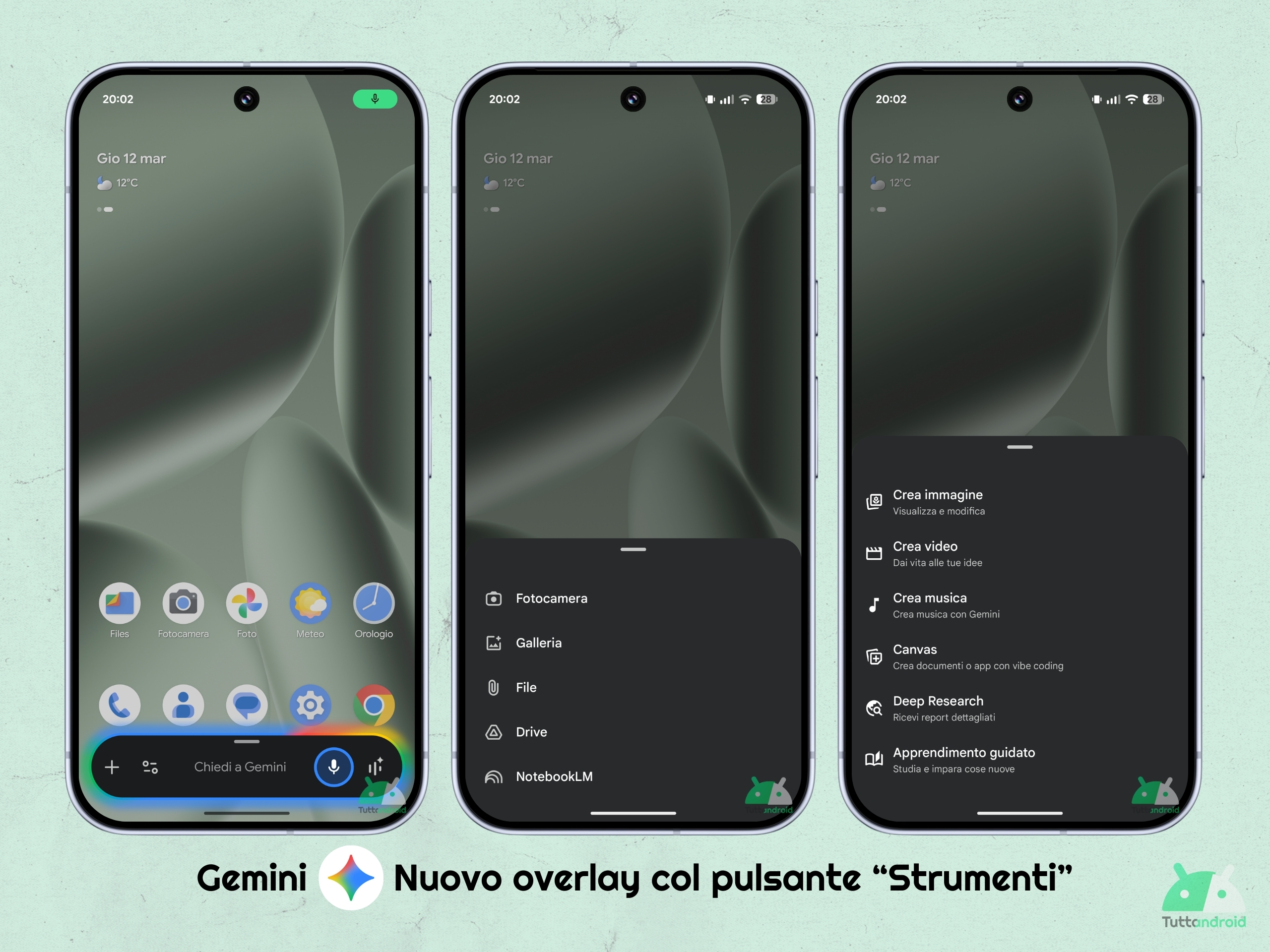 App Google v17.9.50 beta - Overlay Gemini con Strumenti tta