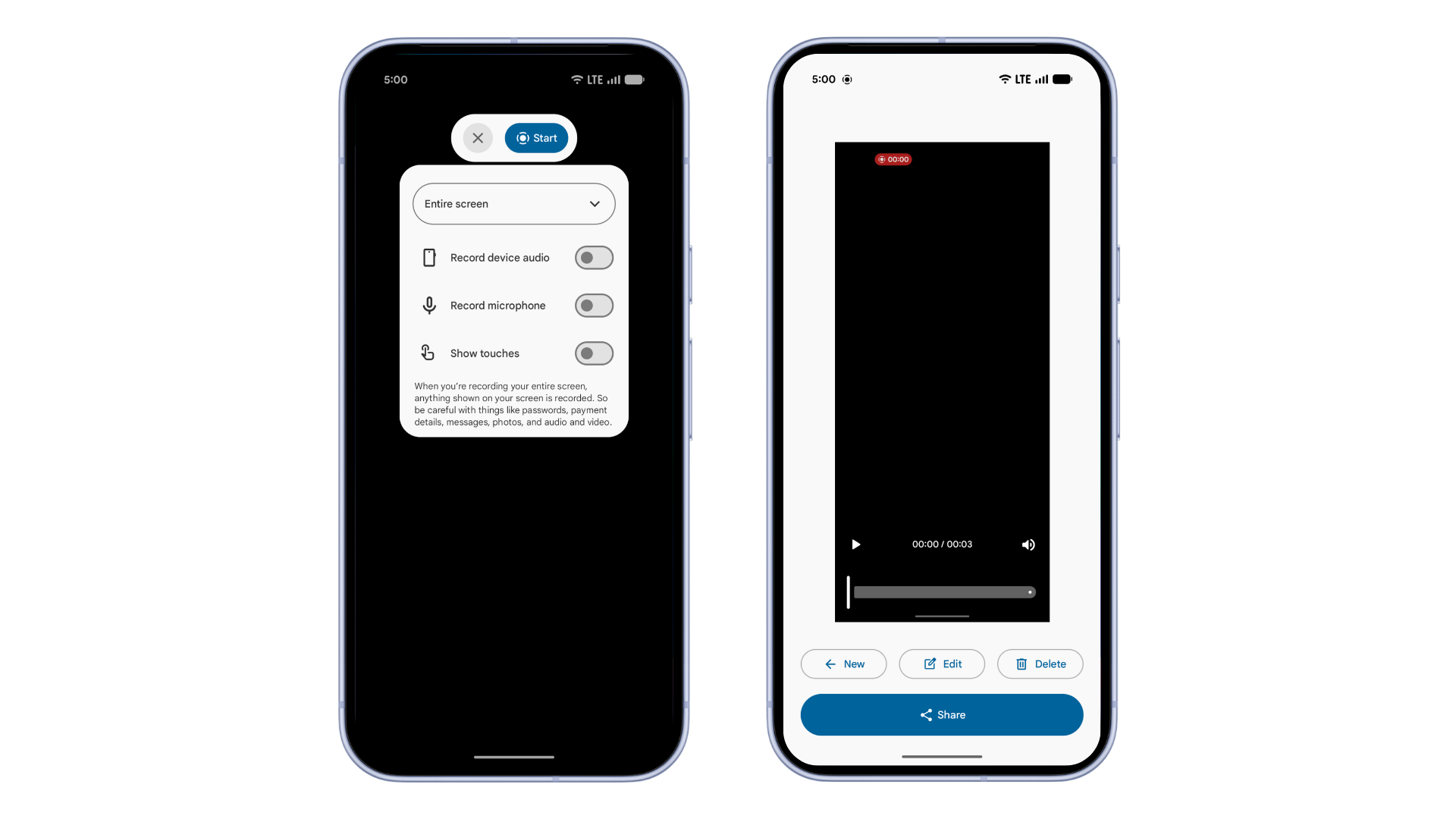 Google - Android 17 - Beta 3 - Nuovo registratore schermo di sistema