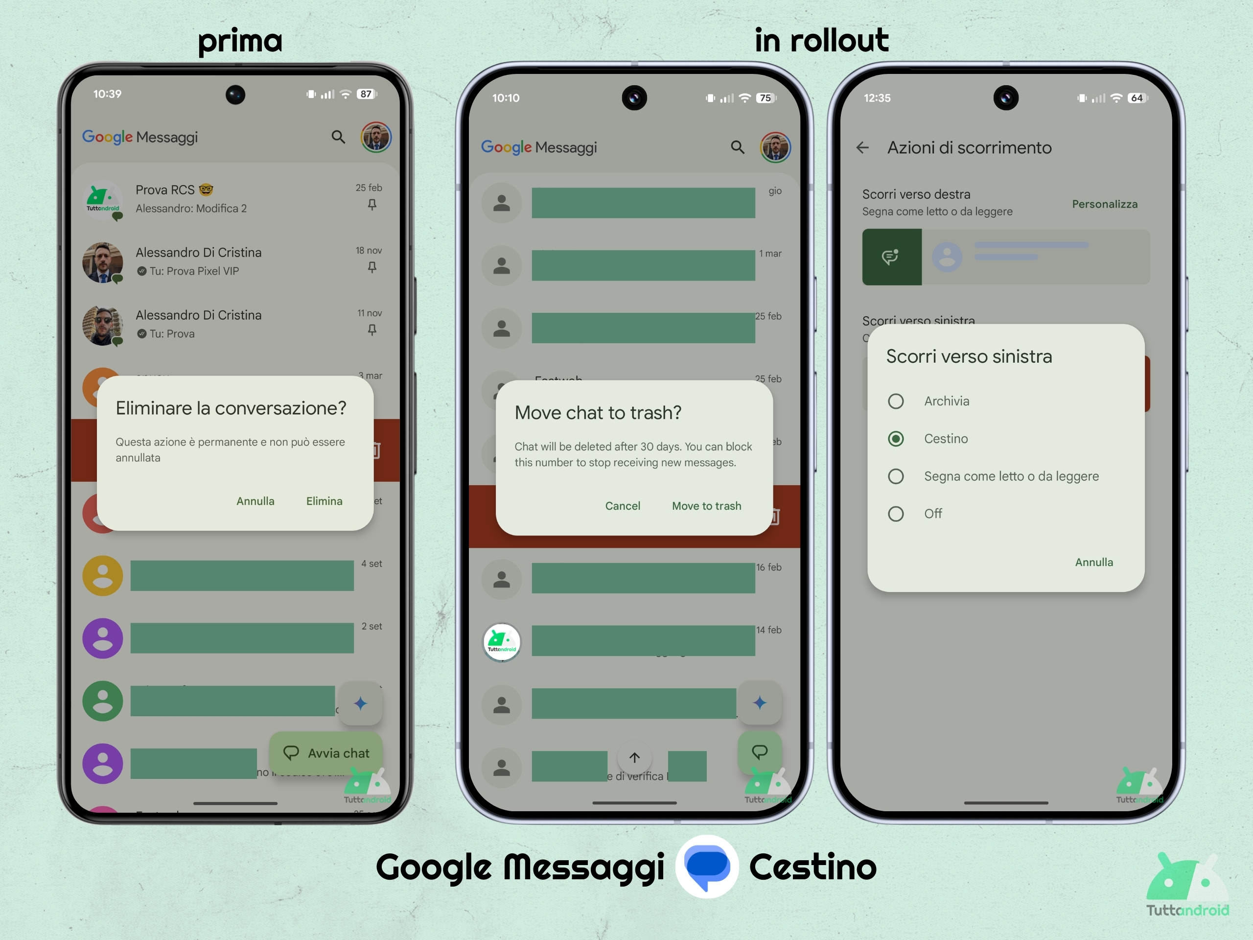 Google Messaggi v20260306 beta - Cestino