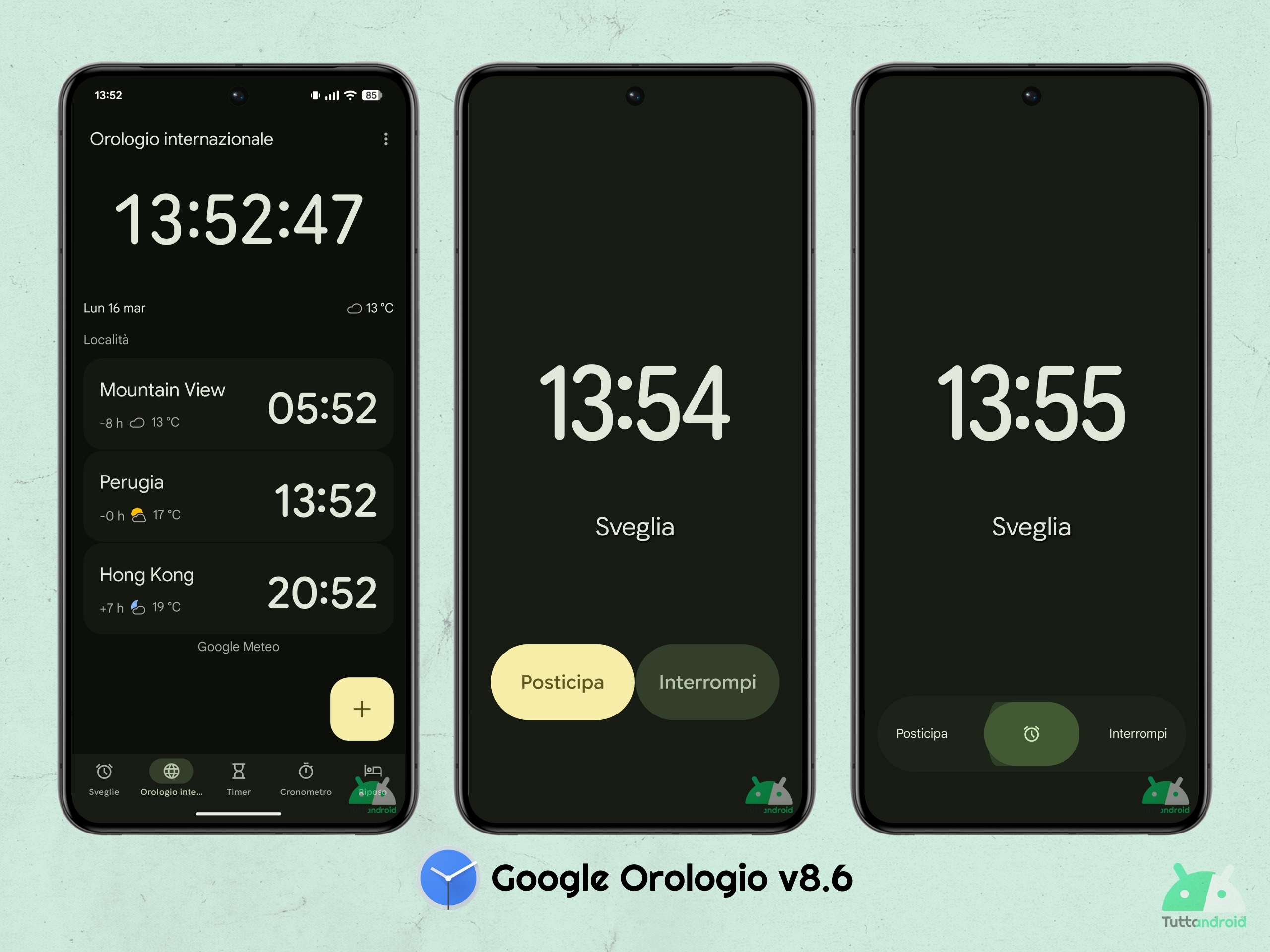 Google Orologio v8.6 - Orologio internazionale e sveglie