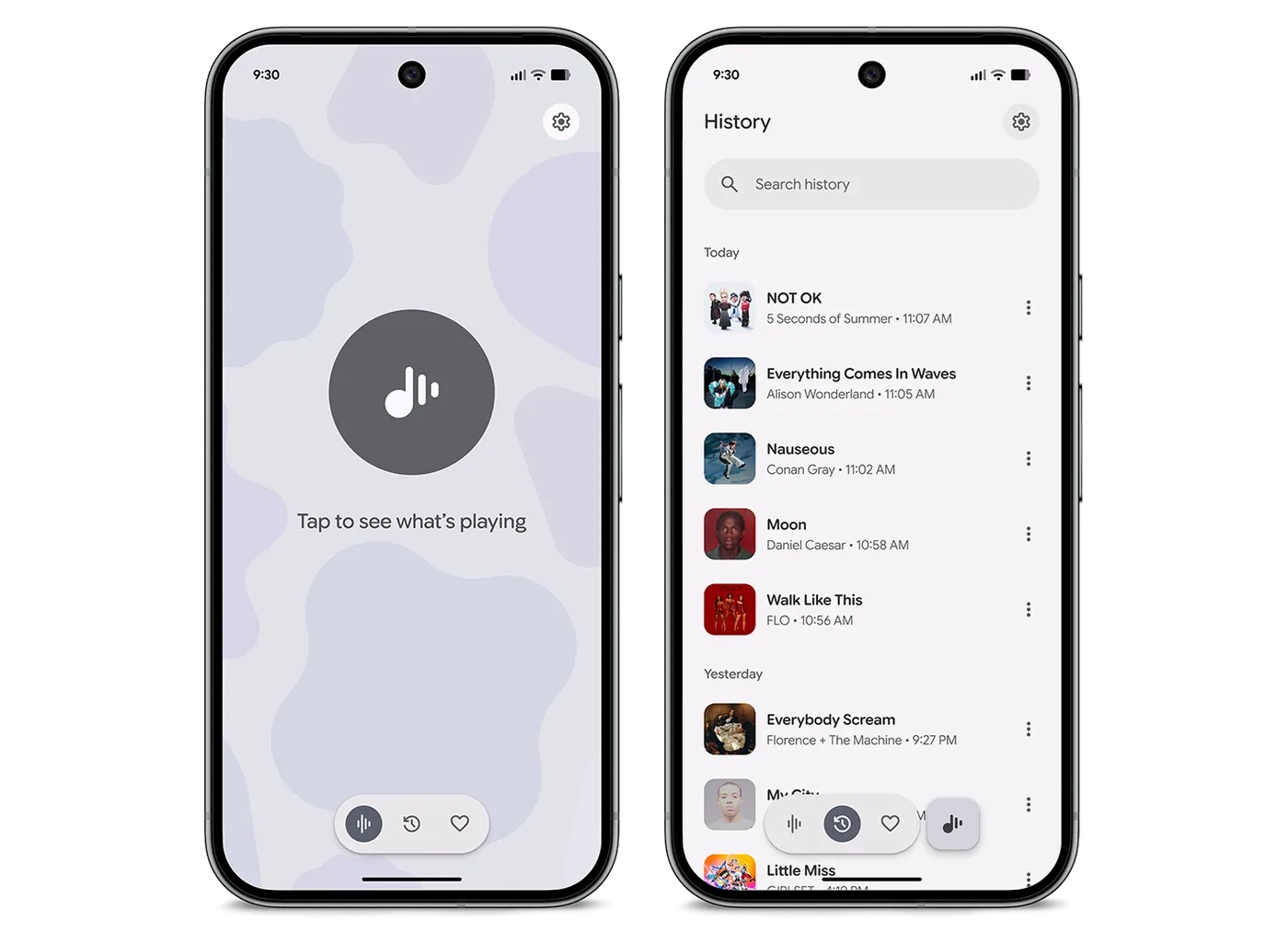 Google Pixel Drop di marzo 2026 - Now Playing