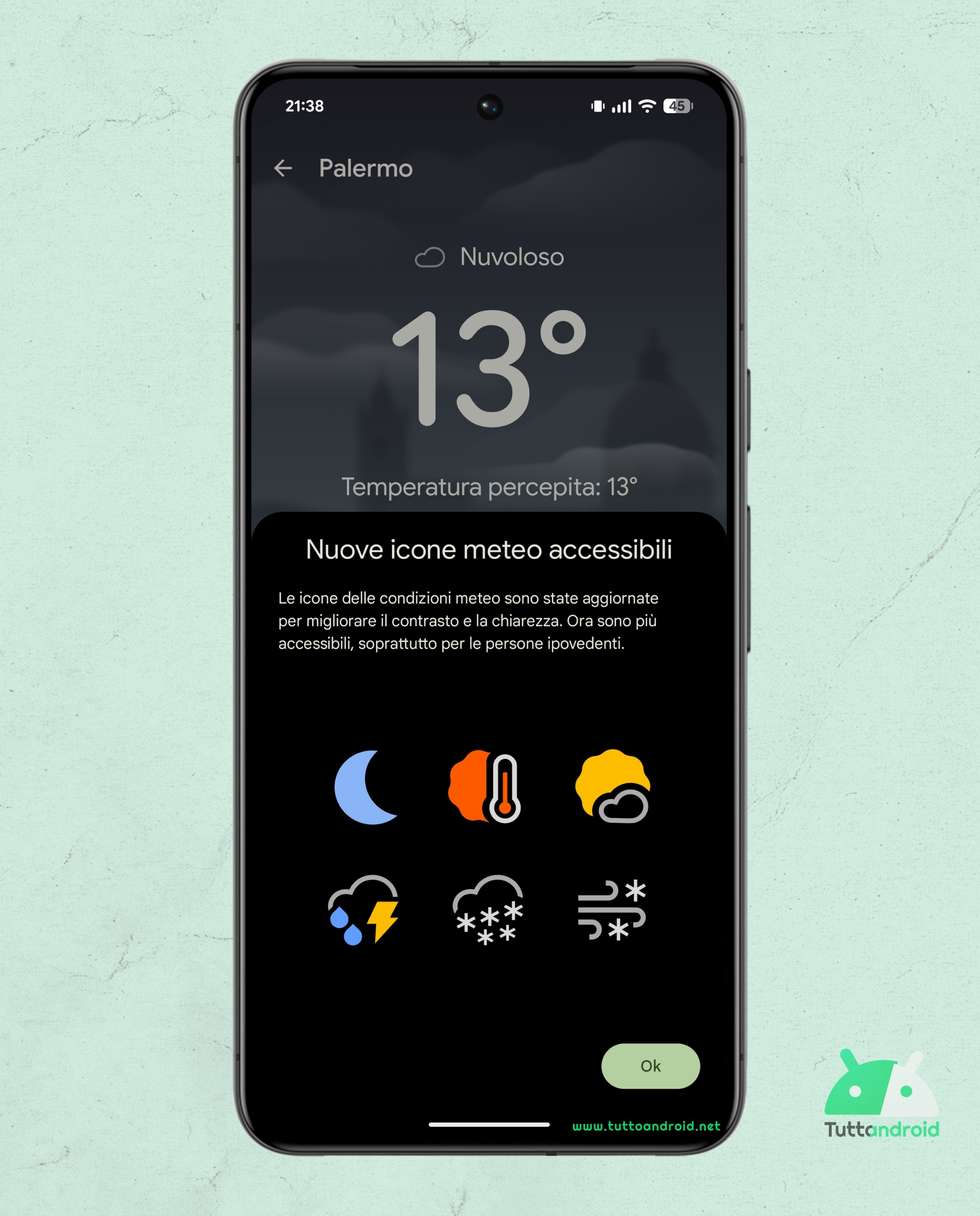 Meteo Pixel v1.1.20251230 - Nuove icone meteo accessibili