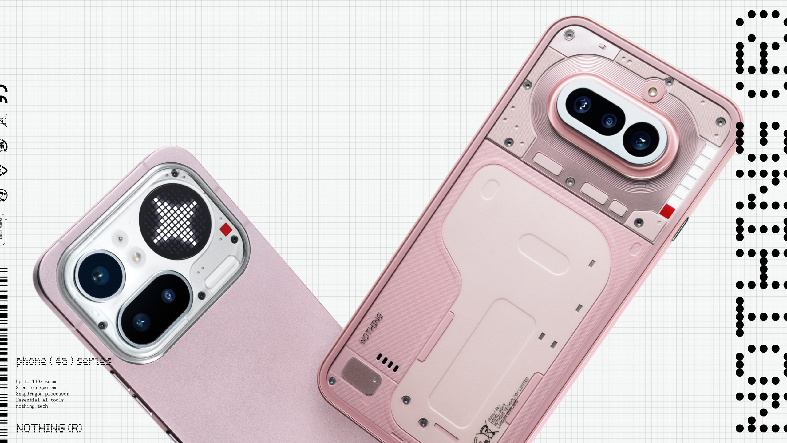 Nothing Phone (4a) Pro e Nothing Phone (4a) in colorazione Pink