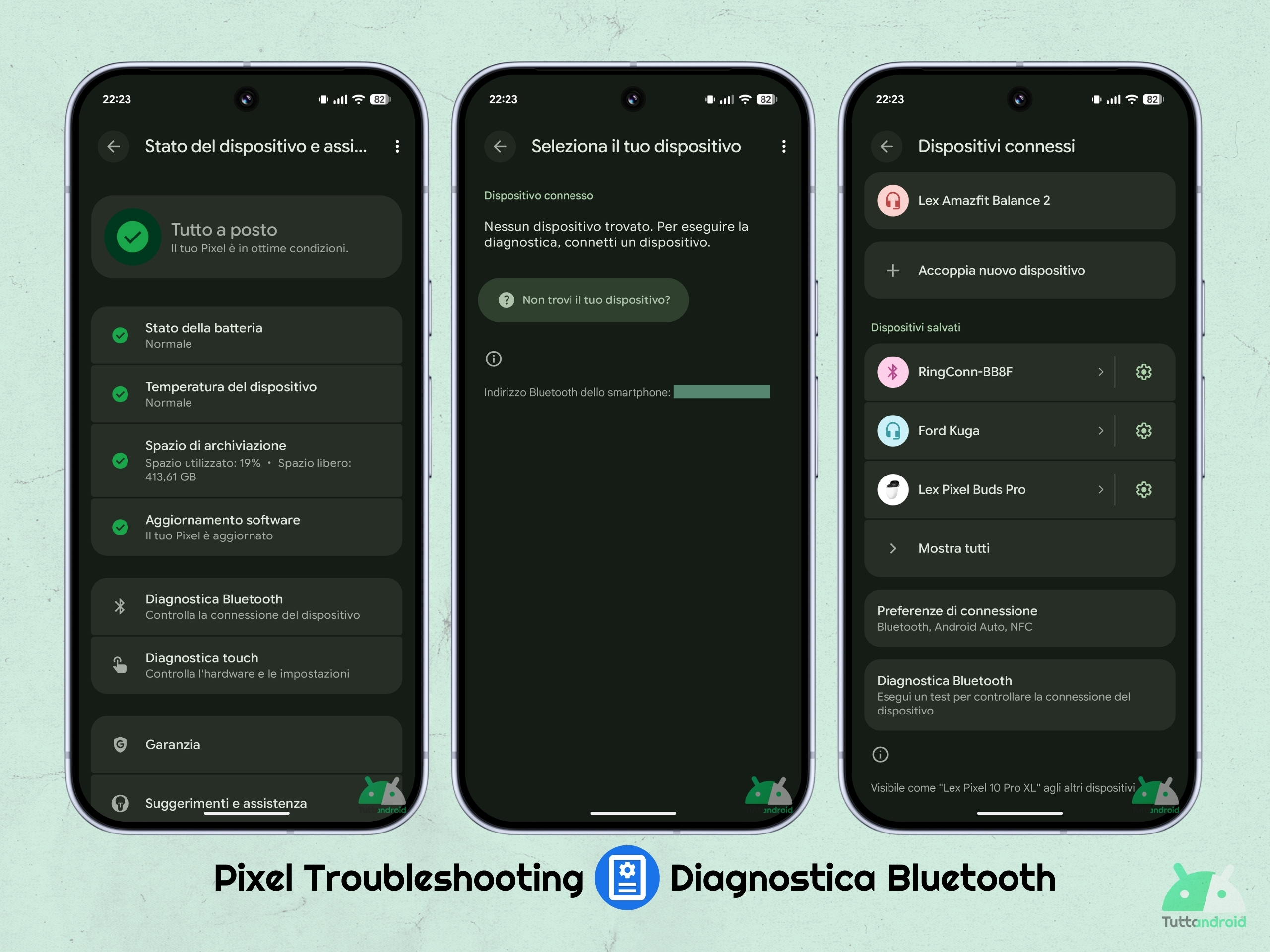 Pixel Troubleshooting v1.0.881271863 - Diagnostica Bluetooth