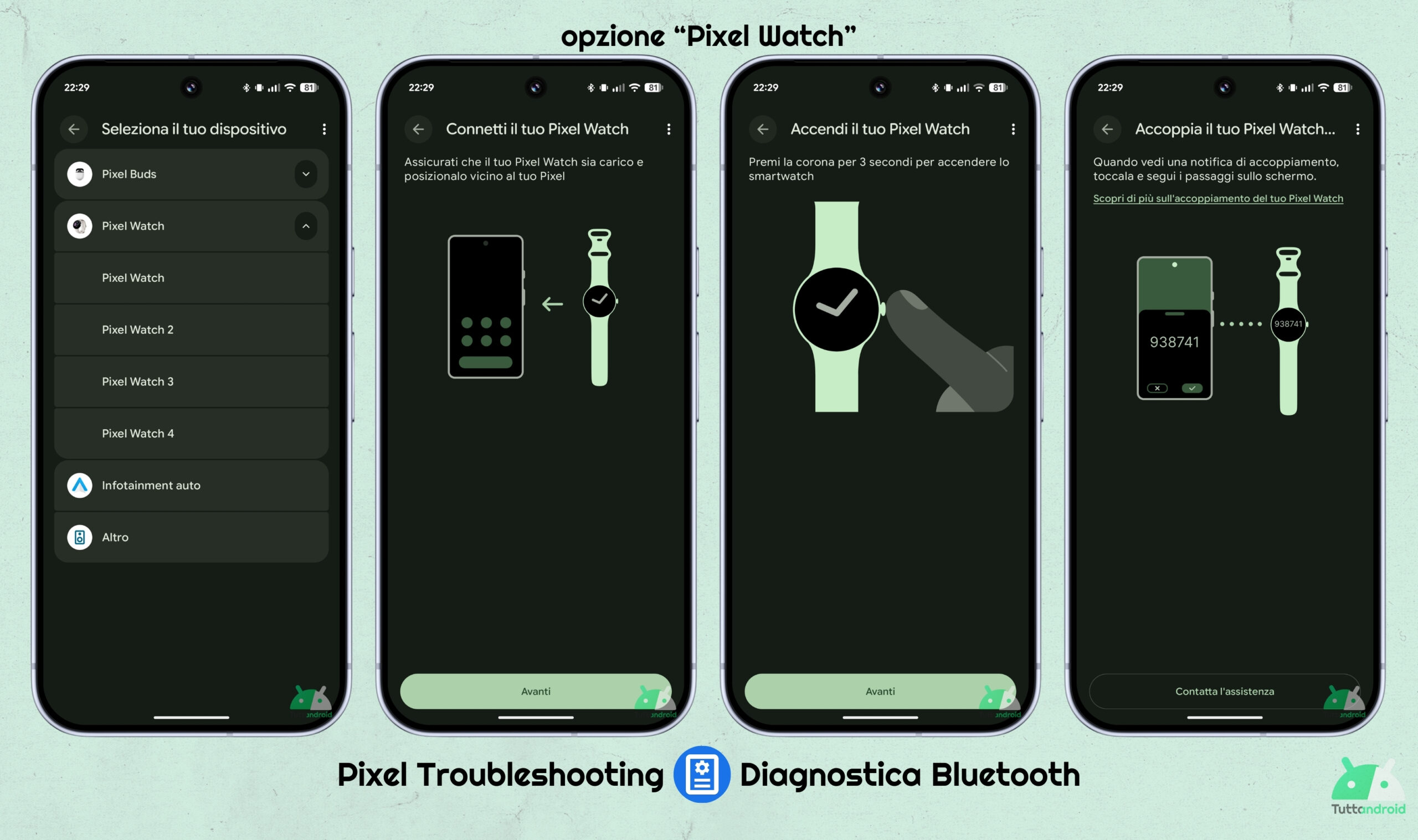 Pixel Troubleshooting v1.0.881271863 - Diagnostica Bluetooth per i Google Pixel Watch