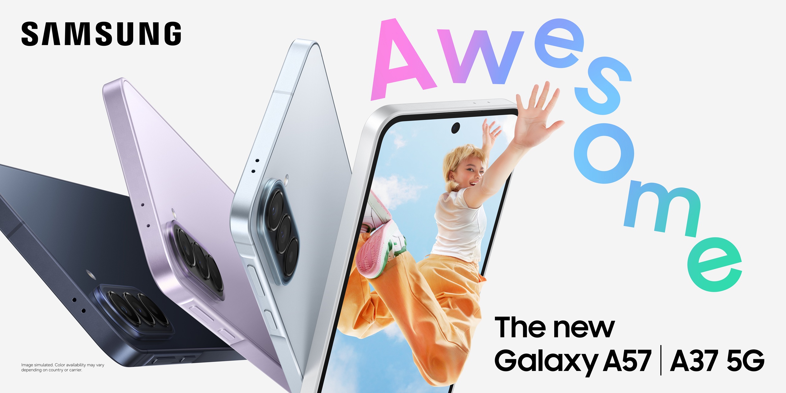 Samsung Galaxy A57 5G e Galaxy A37 5G full kv