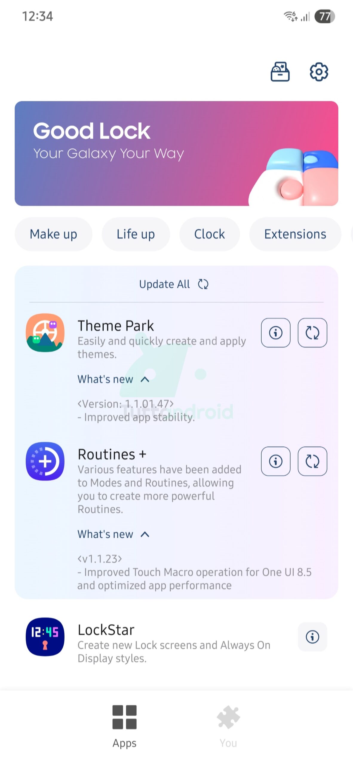 aggiornamenti Theme Park e Routines+