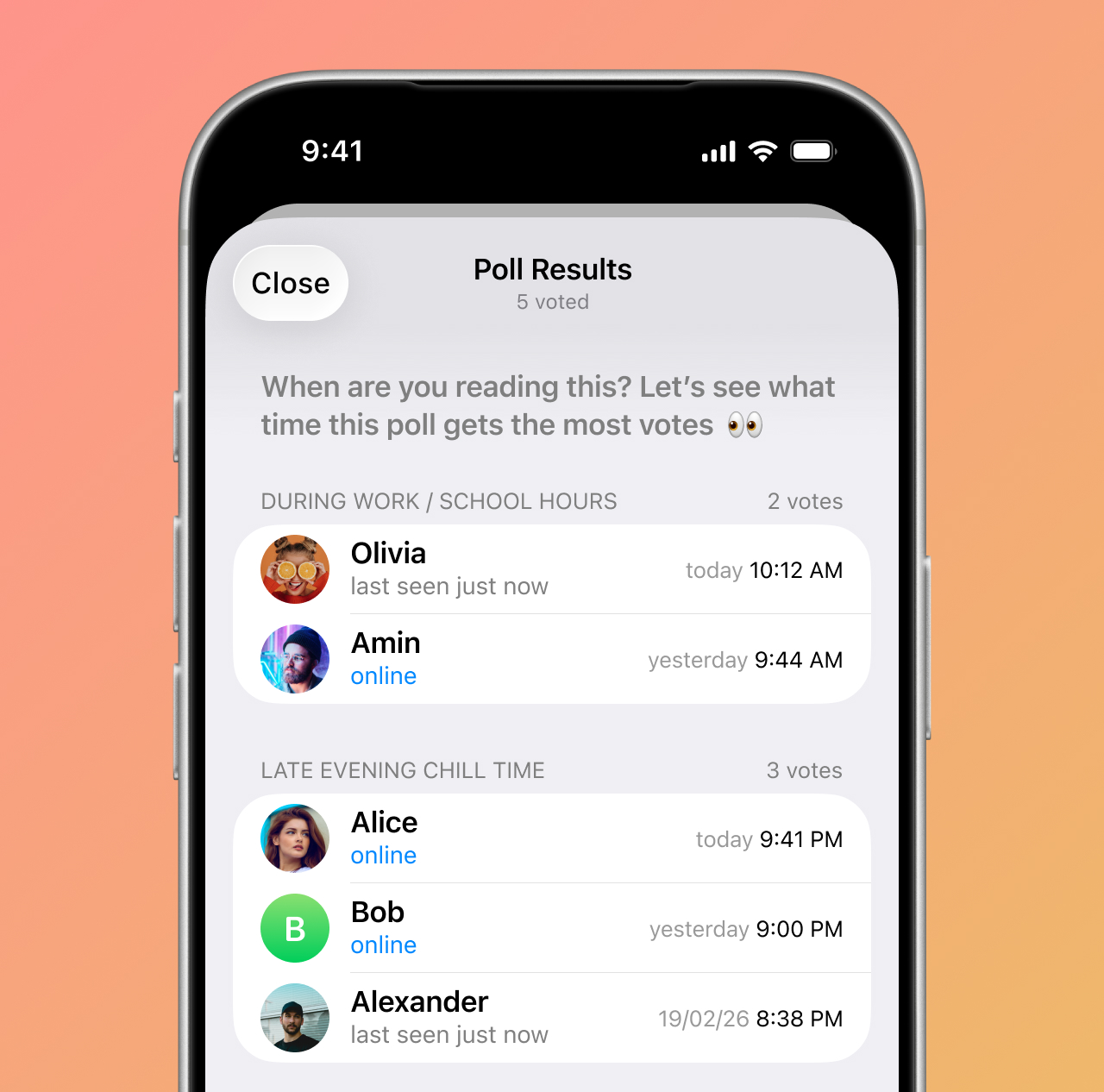 Telegram - marzo 2026 - 04 Timestamp per i sondaggi