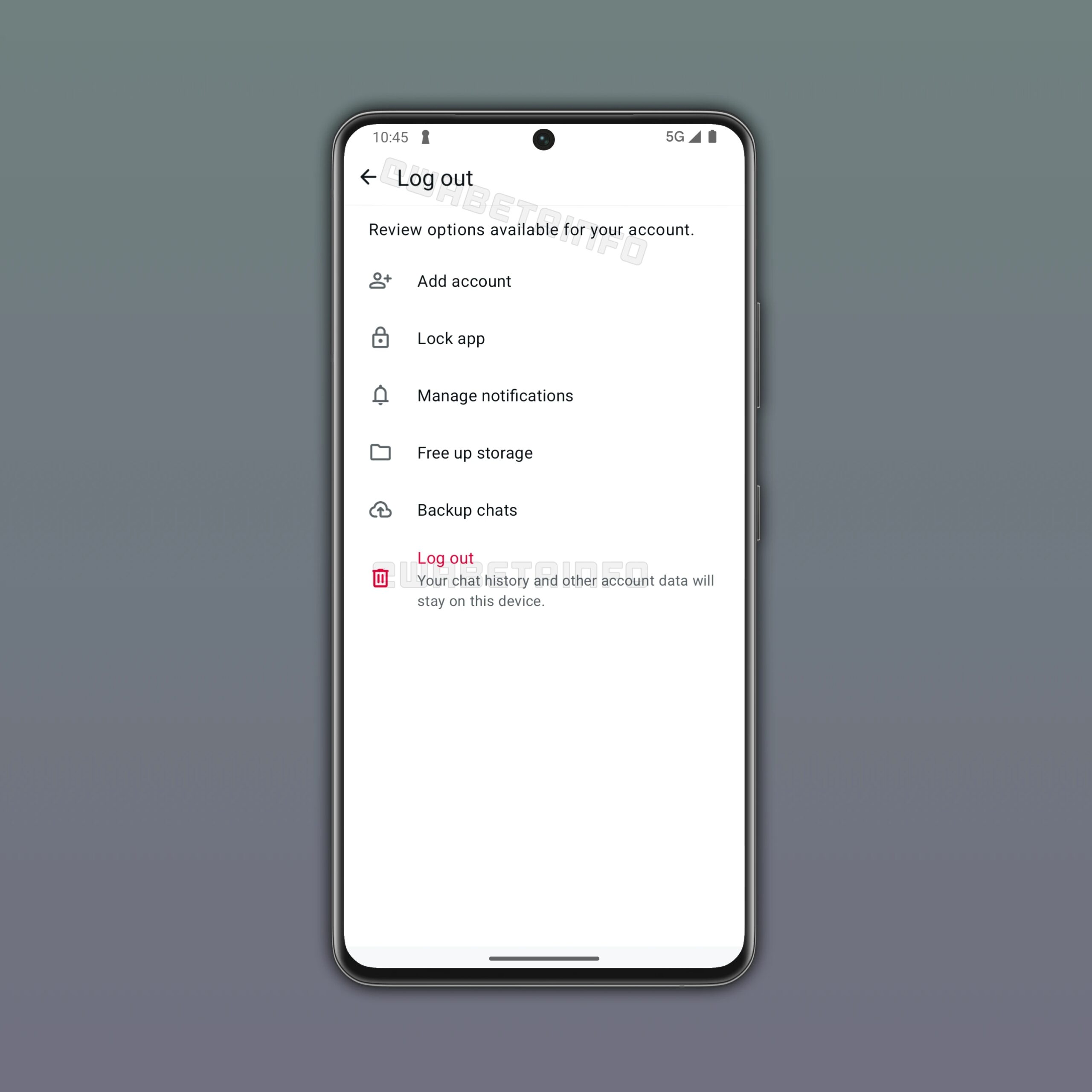 whatsapp beta logout
