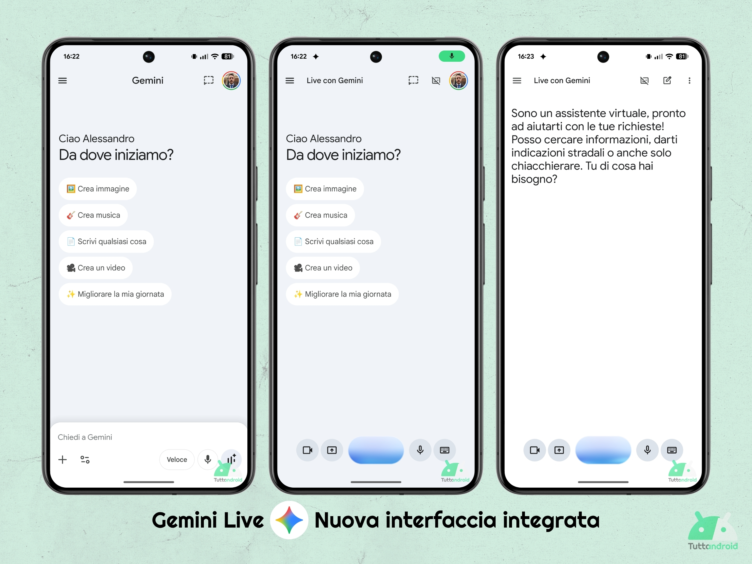 App Google v17.14.59 beta - Gemini Live - UI integrata