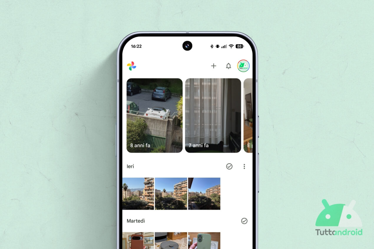 Il redesign dell'app Google Foto toccherà anche la scheda 