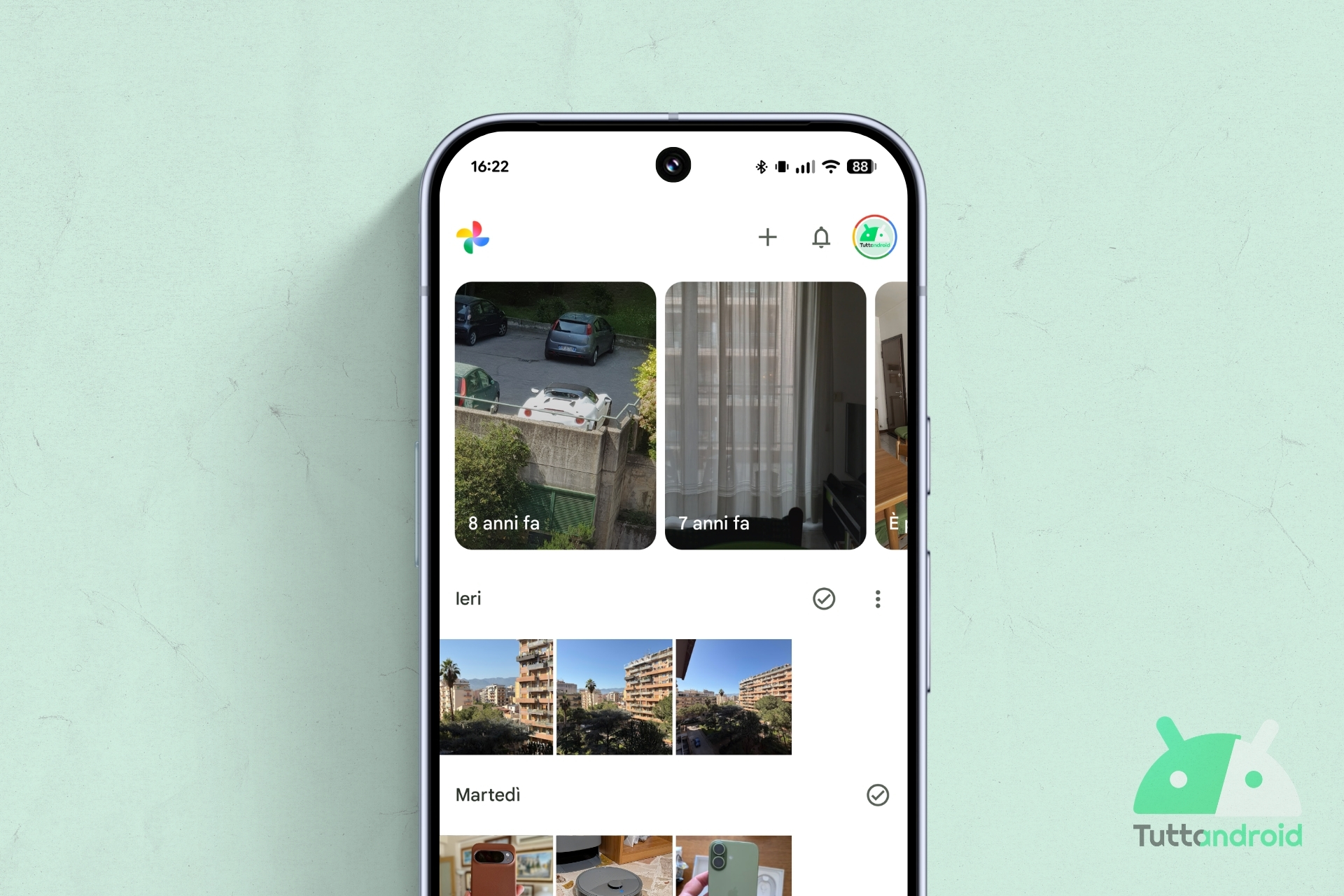 Google Foto - default UI visual hero 2026