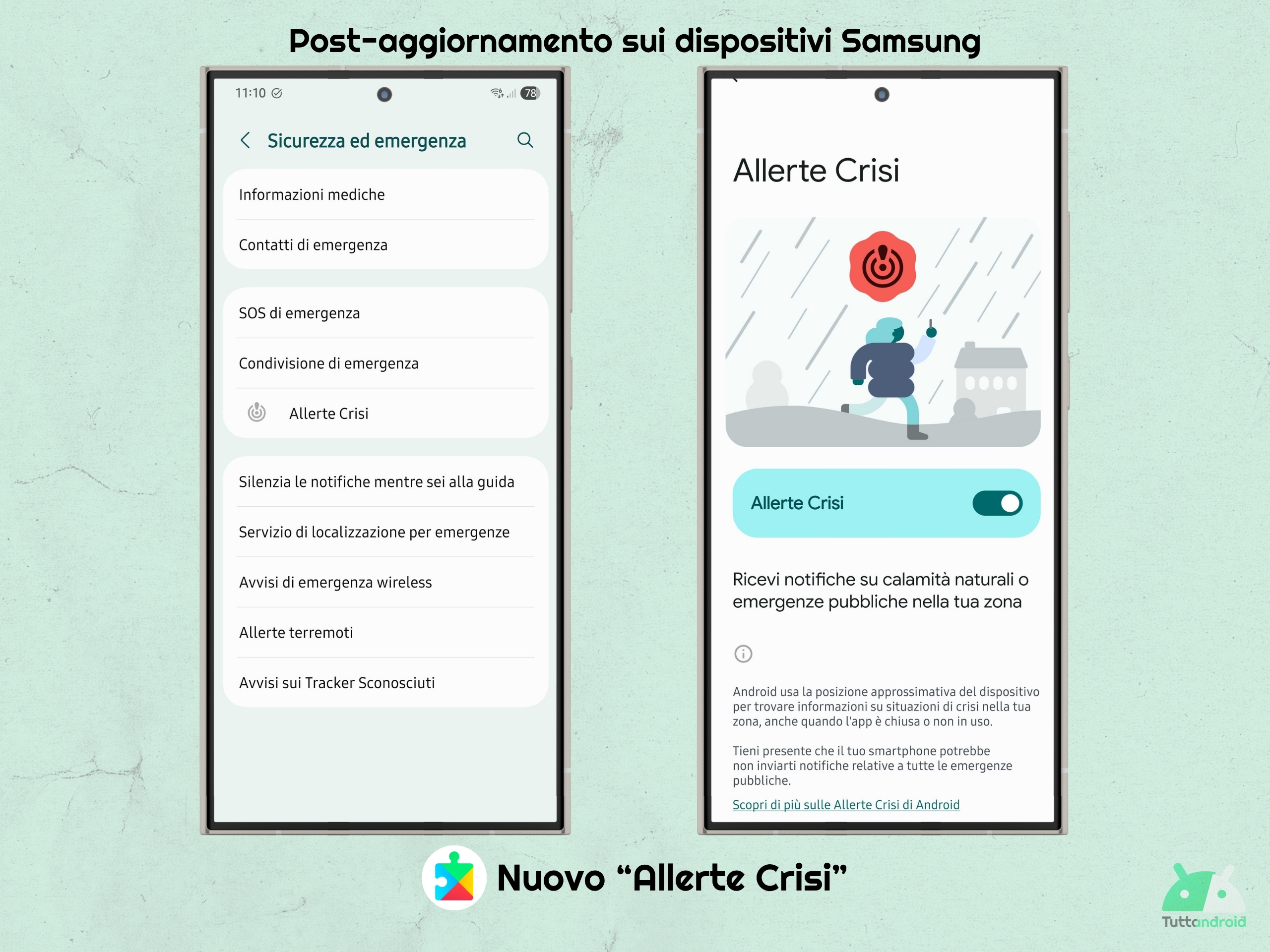 Google Play Services v26.11.33 - Allerte Crisi di Android su Samsung