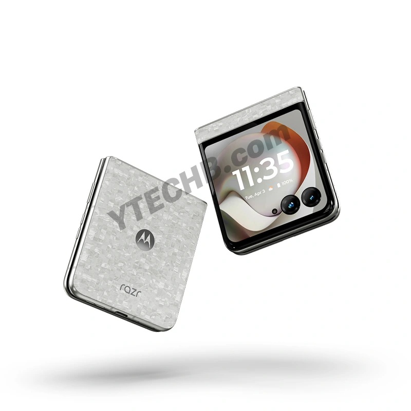 Motorola Razr 70 - render stampa leak - Bright White