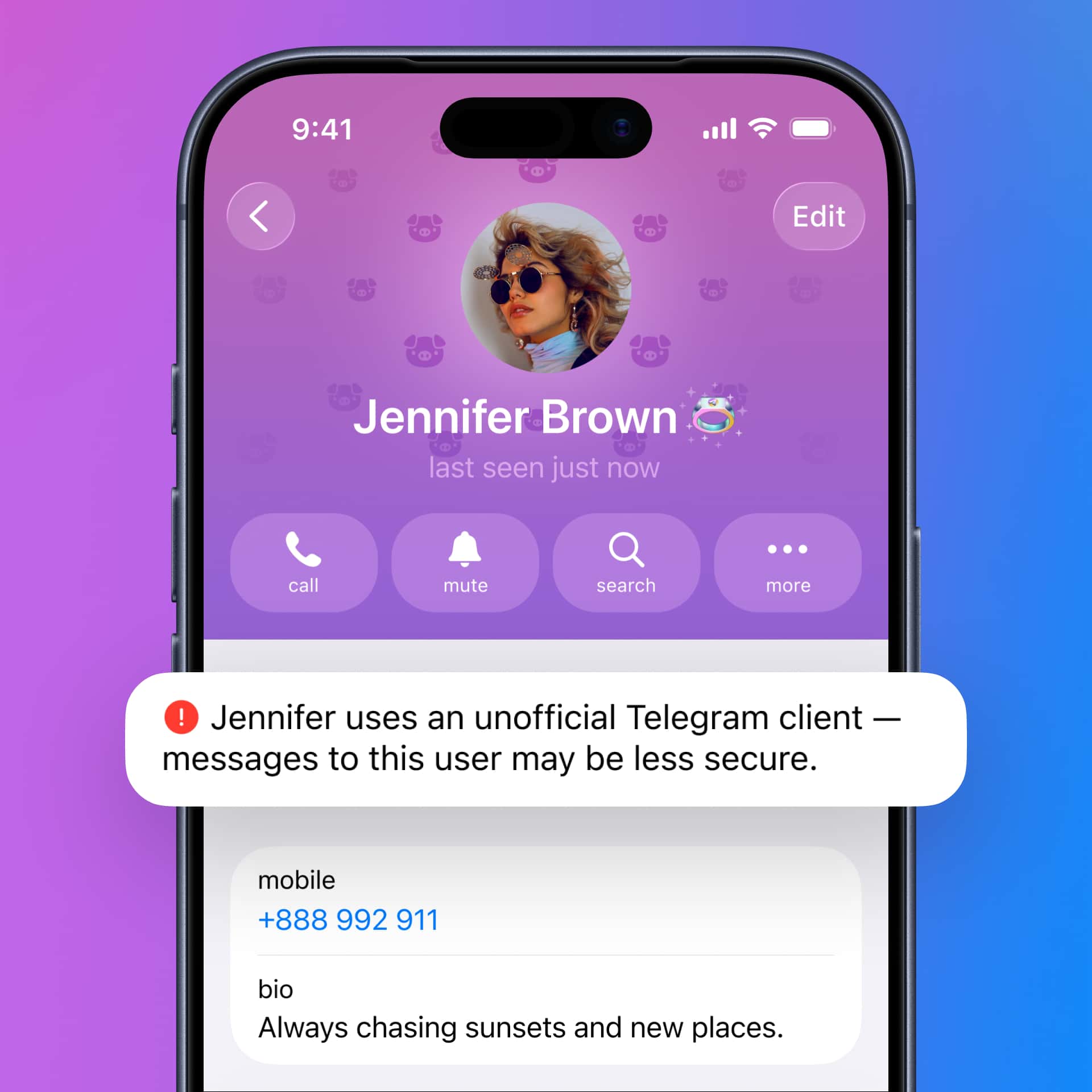 Telegram - Aggiornamento aprile 2026 - 06 Avviso app non ufficiali