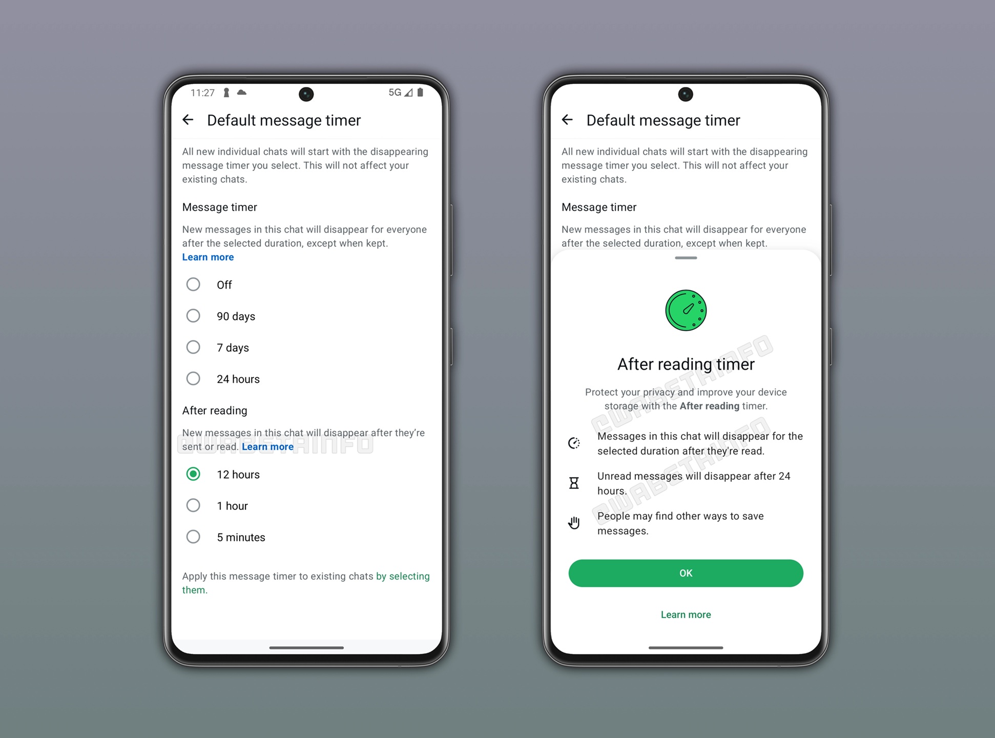 WhatsApp Beta v2.26.15.11 - Messaggi effimeri - After reading timer