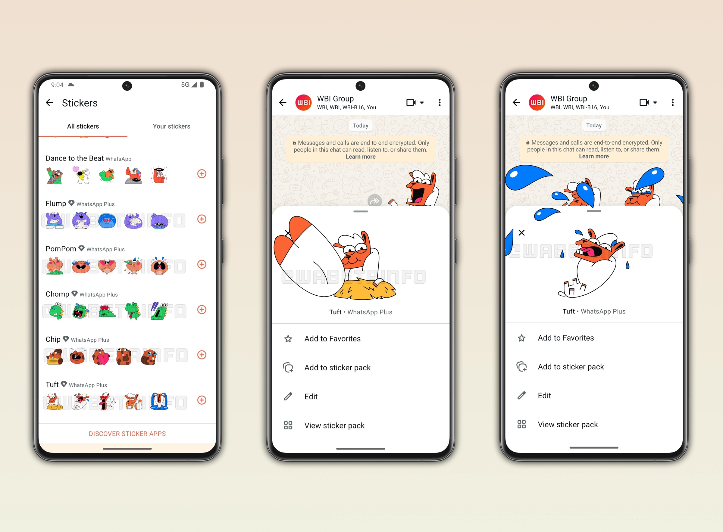 WhatsApp Plus - 01 Stickers premium WBI