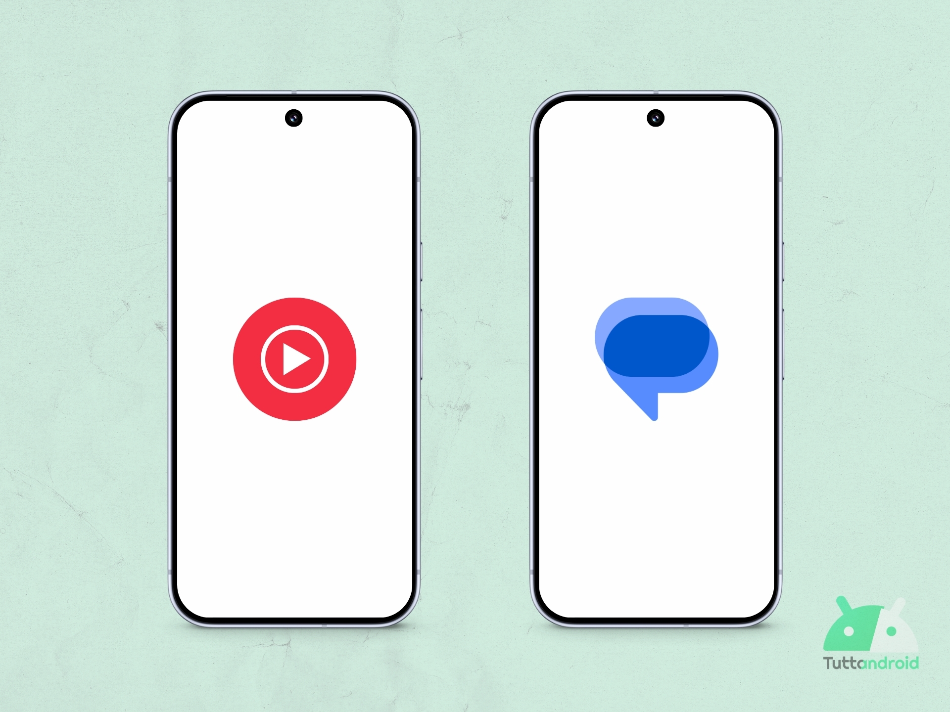 YouTube Music e Google Messaggi Logo Hero 2026