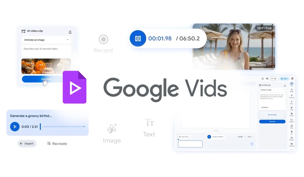 Google Vids si potenzia con l’IA: video gratuiti, musica personalizzata e avatar intelligenti
